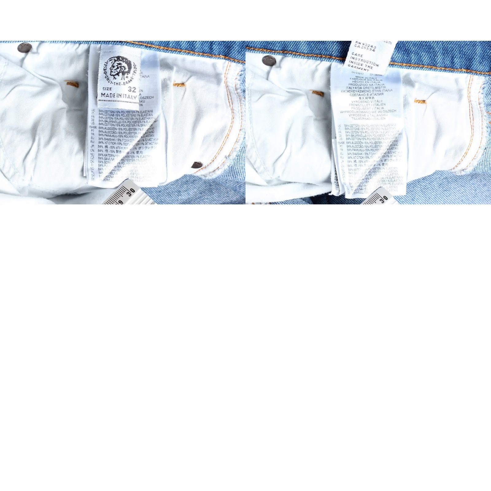 Diesel DIESEL D-STRUKT Slim Jeans Men W32 L30 Stretch Made in ITALY DZ8200 Size US 32 / EU 48 - 8 Thumbnail