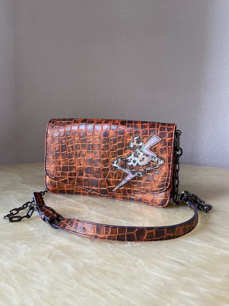 Vivienne Westwood Vivienne Westwood size os Orange lightning chain crossbody Size ONE SIZE - 1 Thumbnail