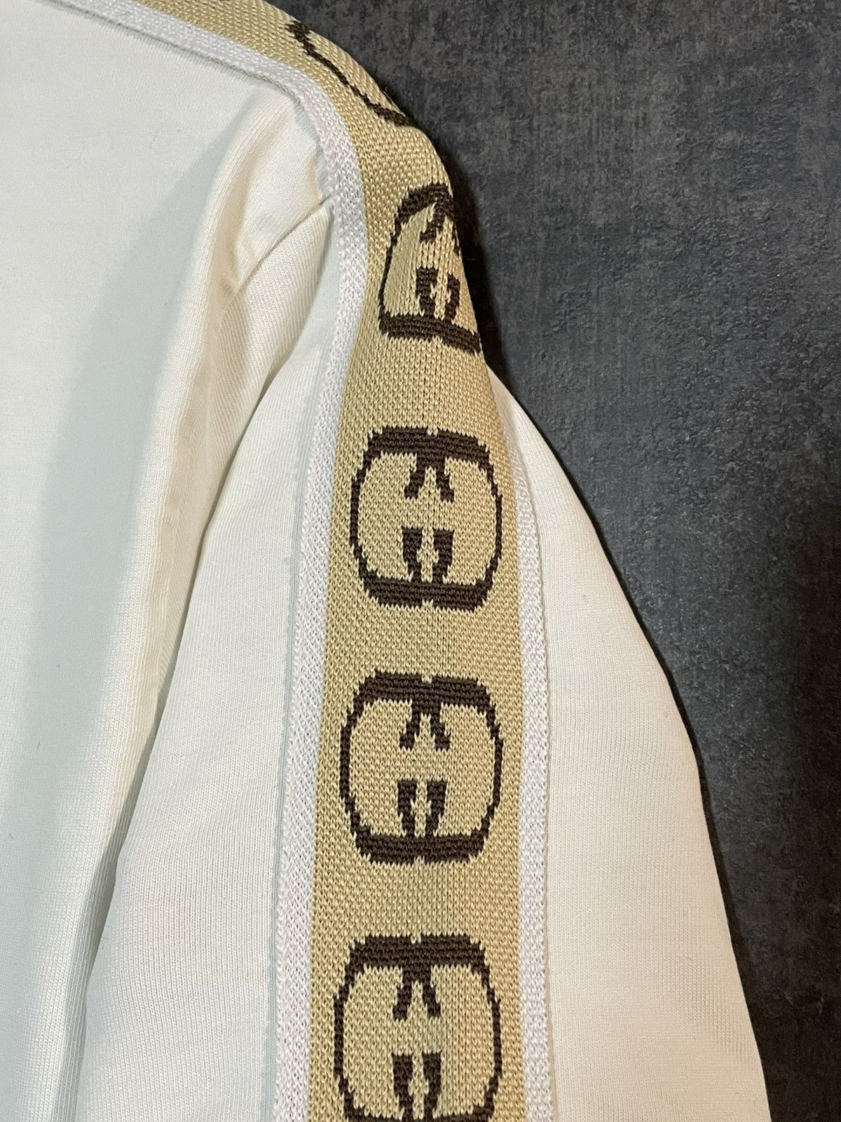 Gucci Gucci Lampas Embroidered Logos T-shirt Tom Ford Demna Size US M / EU 48-50 / 2 - 6 Thumbnail