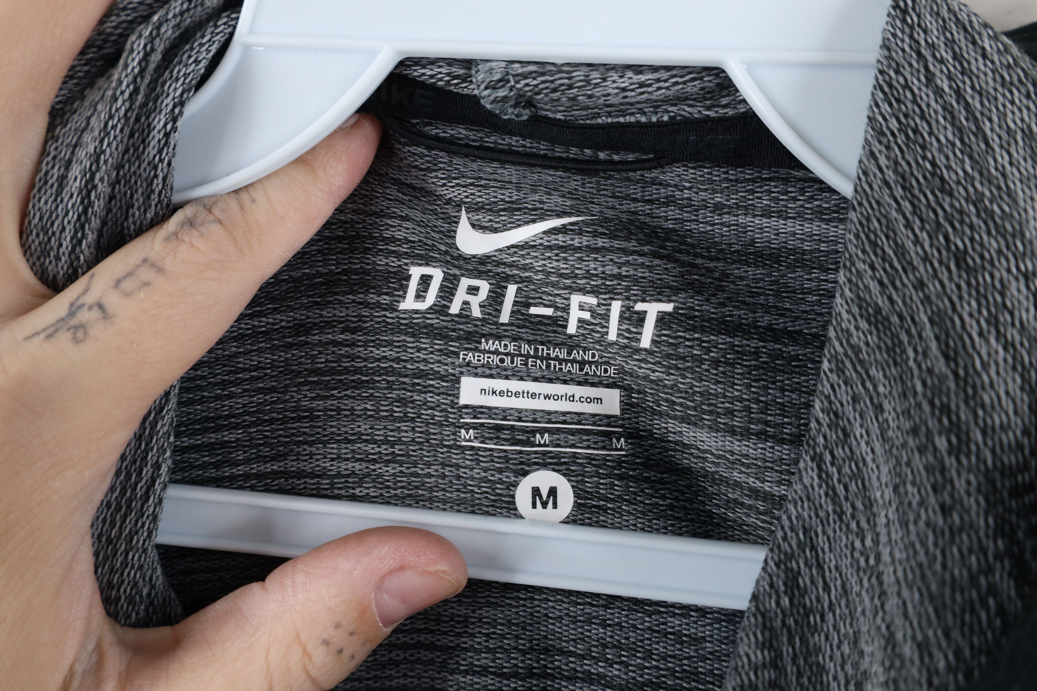 Nike × Vintage Nike Sleeveless Training Hoodie Sweatshirt Charcoal Gray Size US M / EU 48-50 / 2 - 7 Thumbnail