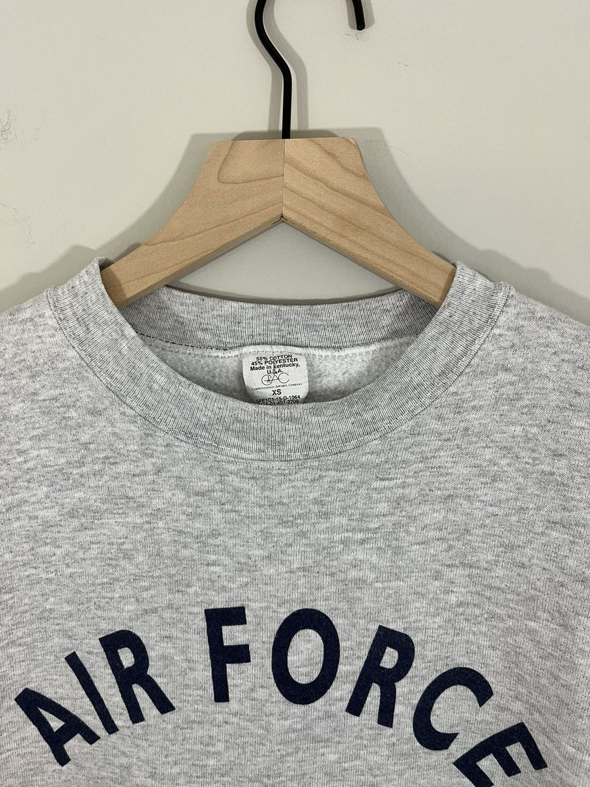 Vintage AIR FORCE 90s 80s Military Crewneck Sweatshirt Size US XS / EU 42 / 0 - 3 Thumbnail