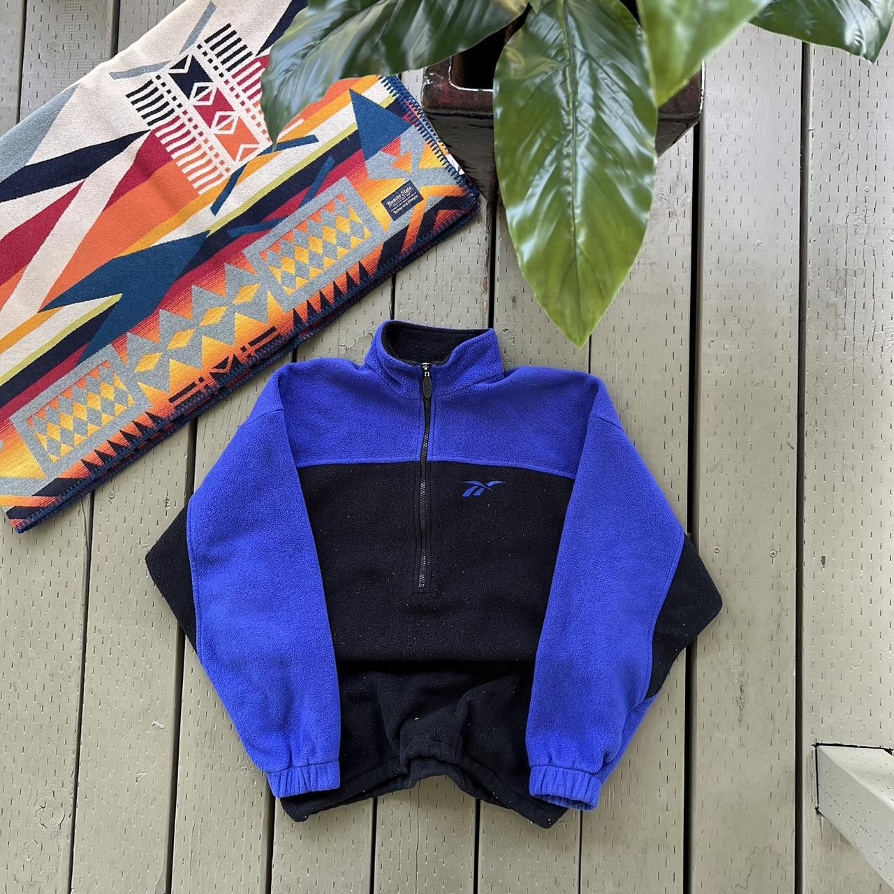 Reebok × Vintage Reebok Fleece Sweater Outdoor Style Size US XL / EU 56 / 4 - 3 Thumbnail