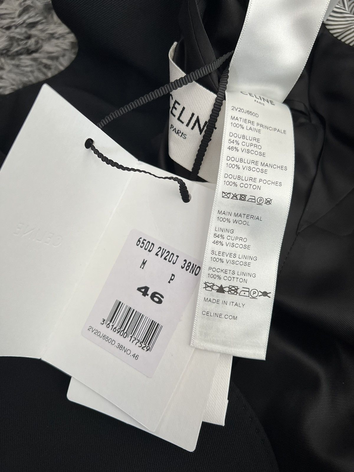 Celine × Hedi Slimane Classic 2 Buttons Gabardine Wool Jacket sz52 Size 48S - 8 Thumbnail