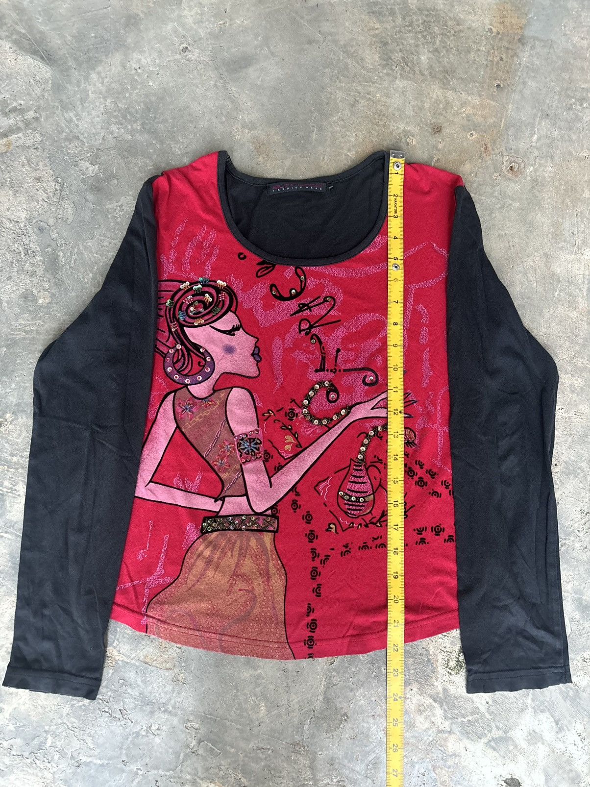 Hysteric Glamour × Japanese Brand Y2k Opium Sunrucco Punk Style Women's Longsleeve Size M / US 6-8 / IT 42-44 - 10 Thumbnail