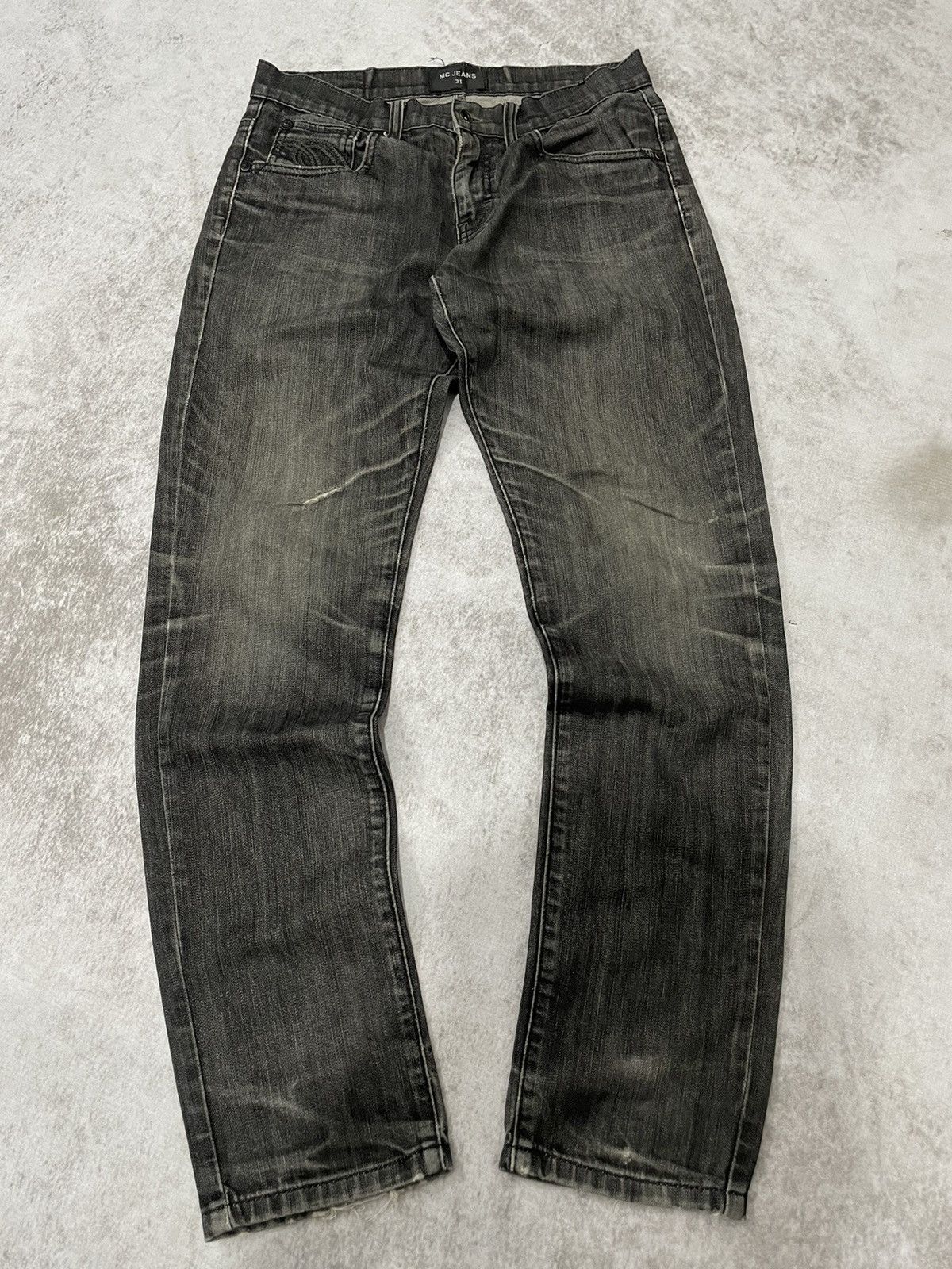 Hysteric Glamour × If Six Was Nine × Le Grande Bleu (L.G.B.) 2000s mc japa smoke wash distressed denim y2k style Size US 28 / EU 44 - 1 Thumbnail