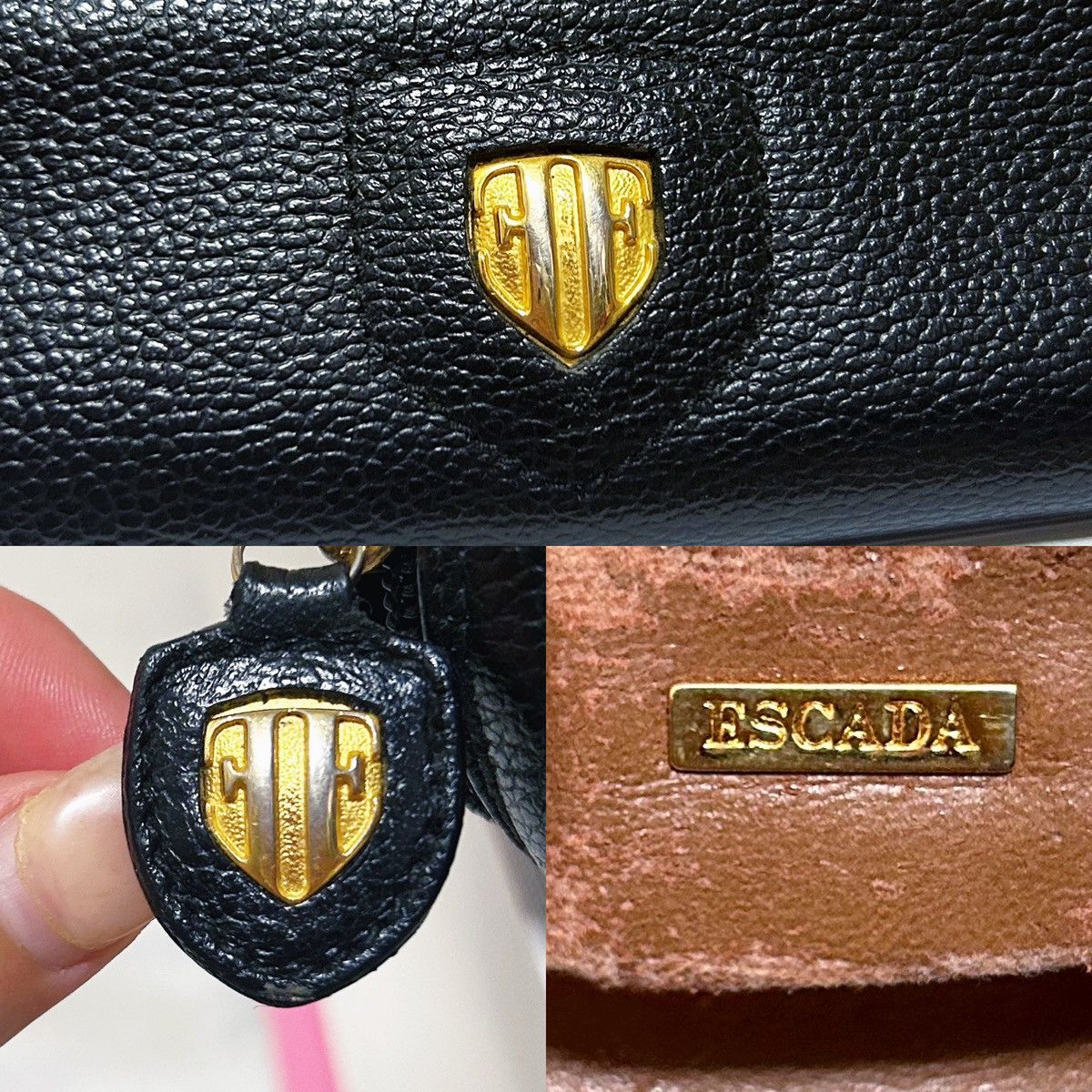 Escada Authentic Escada RARE Vintage Black Cosmetic / Pencil Bag Size ONE SIZE - 13 Thumbnail