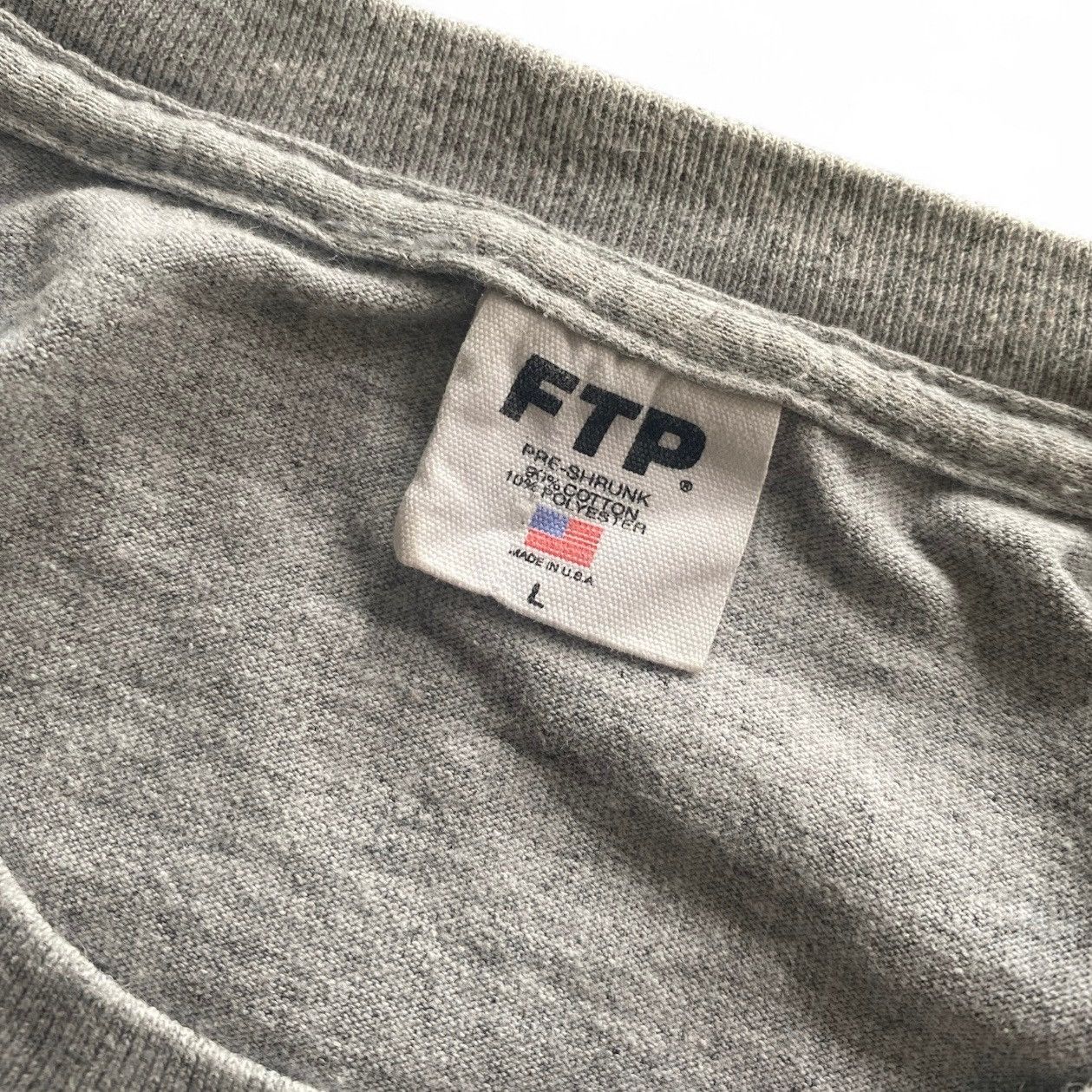 Fuck The Population FTP FIGHT NIGHT TEE (Gray)- L Size US L / EU 52-54 / 3 - 5 Thumbnail