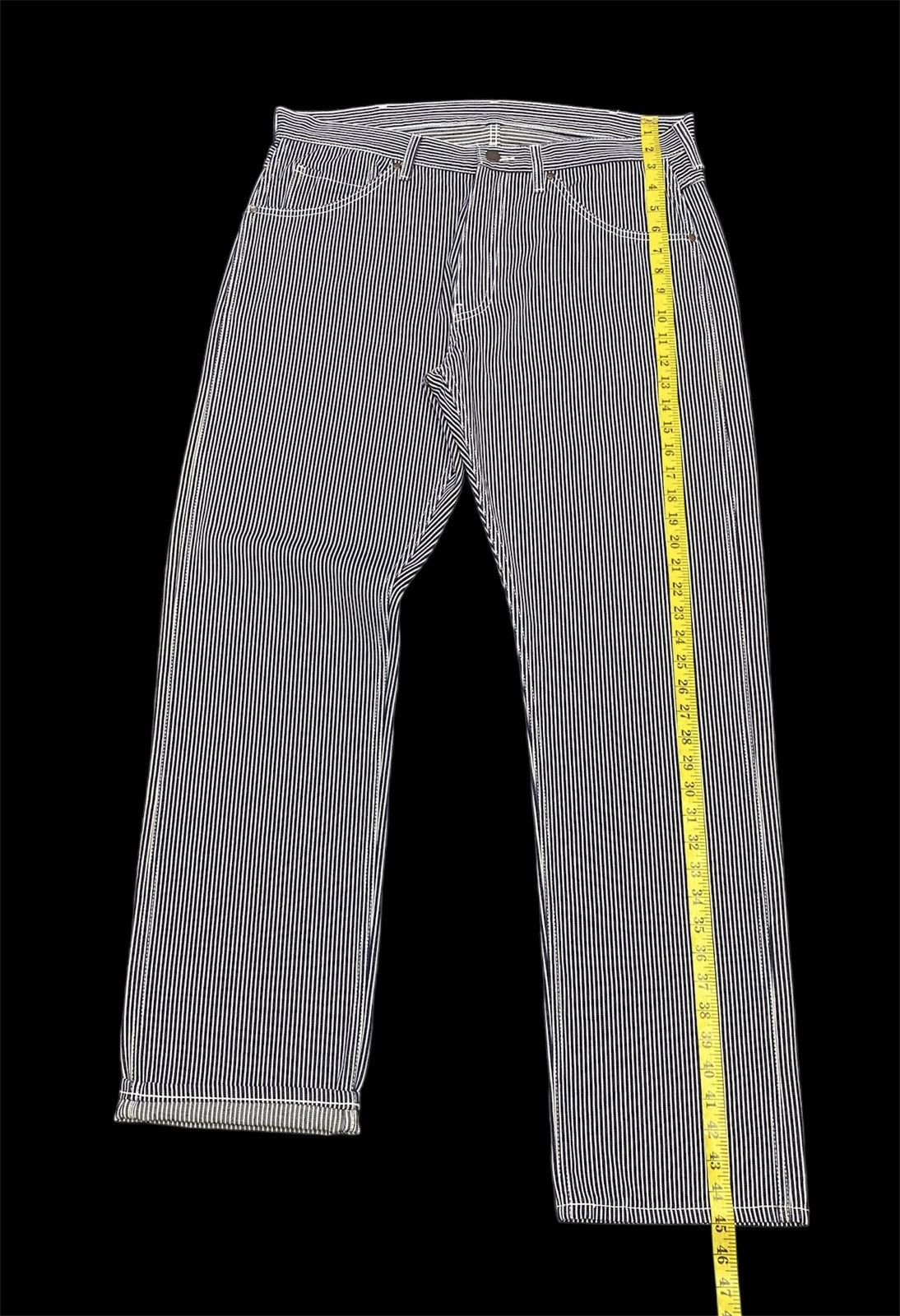 Bape A Bathing Ape Pirate Hickory Stripes Denim Pants Size US 36 / EU 52 - 15 Thumbnail