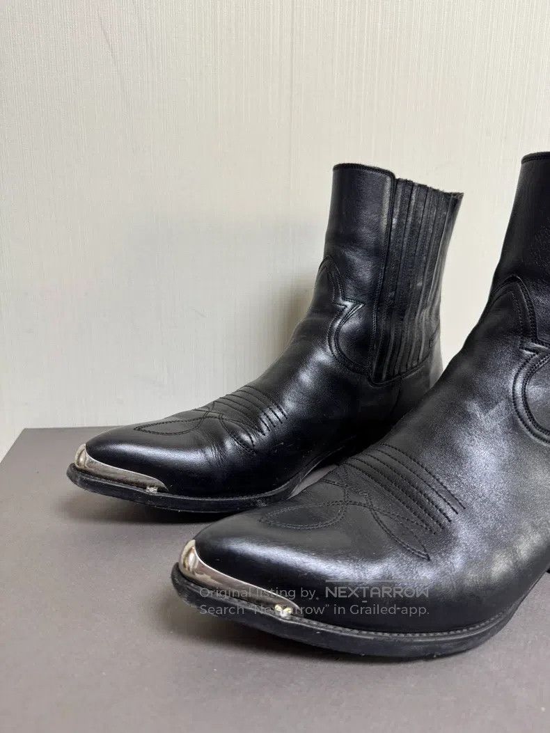 Celine CELINE Carved Iron Tip Western Cowboy Boots Size US 12 / EU 45 - 3 Thumbnail