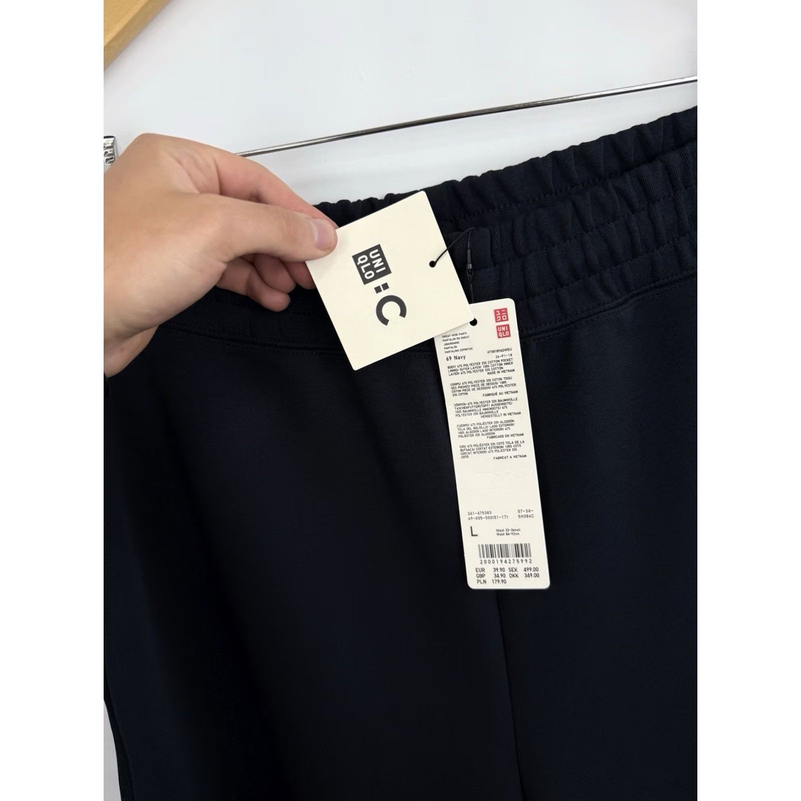 Uniqlo UNIQLO :C Clare Waight Keller Sweat Wide Pants Navy Size L Mens Size US 33 - 4 Thumbnail
