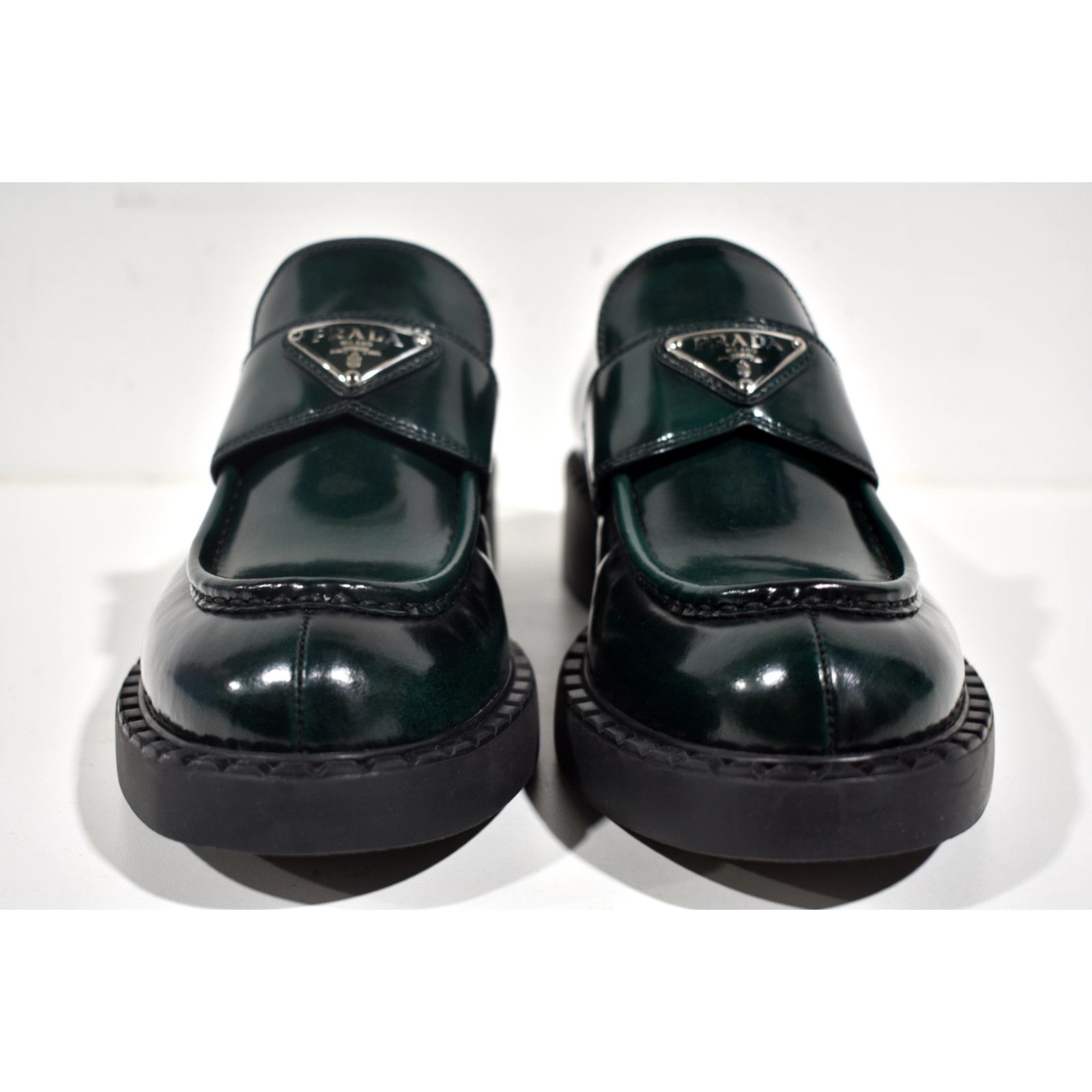 Prada Spazzolato Bosco Platform Loafer Creeper Slip On Flat 40.5 Size US 10.5 / IT 40.5 - 6 Thumbnail