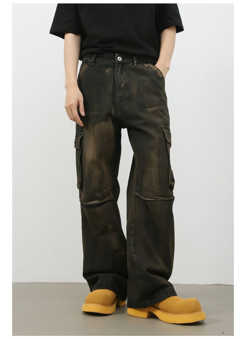 Japanese Brand × Jean American retro multi-pocket cargo jeans loose straight Size US 32 / EU 48 - 4 Thumbnail