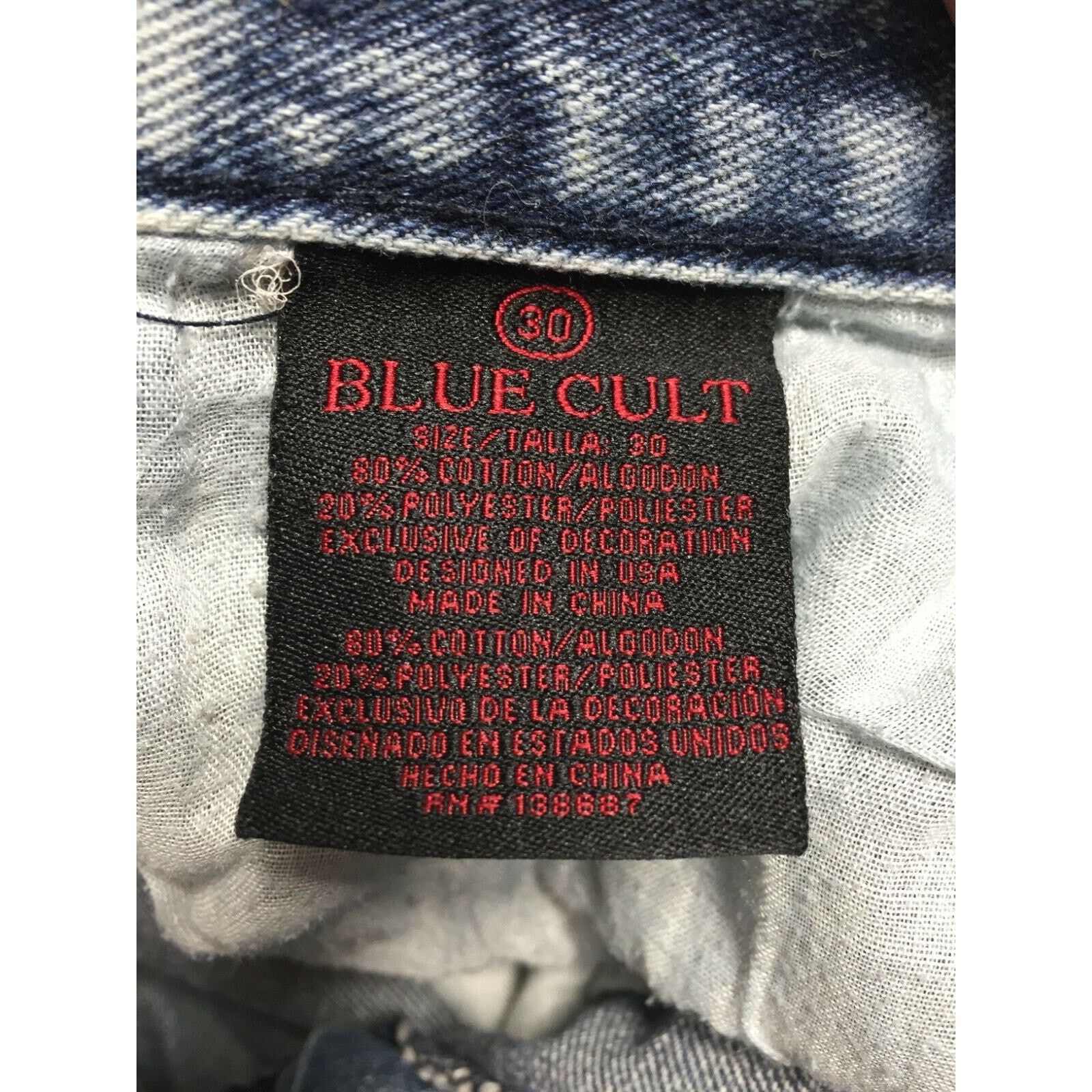 Other Blue Cult Denim Women's Straight Cut Jean Medium Wash Sz 30 Size US 30 / EU 46 - 7 Thumbnail