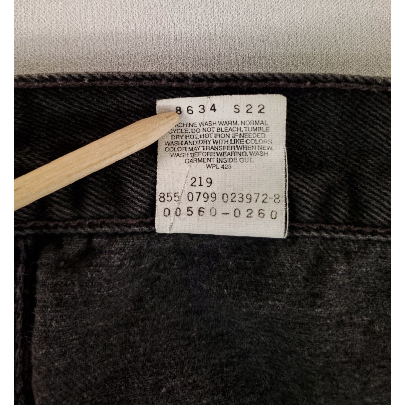 Levi's VINTAGE Levi's 560 Jeans Men Black 90s Loose Tapered 36x34 38x34 Actual Inseam 33 Size US 36 / EU 52 - 6 Thumbnail