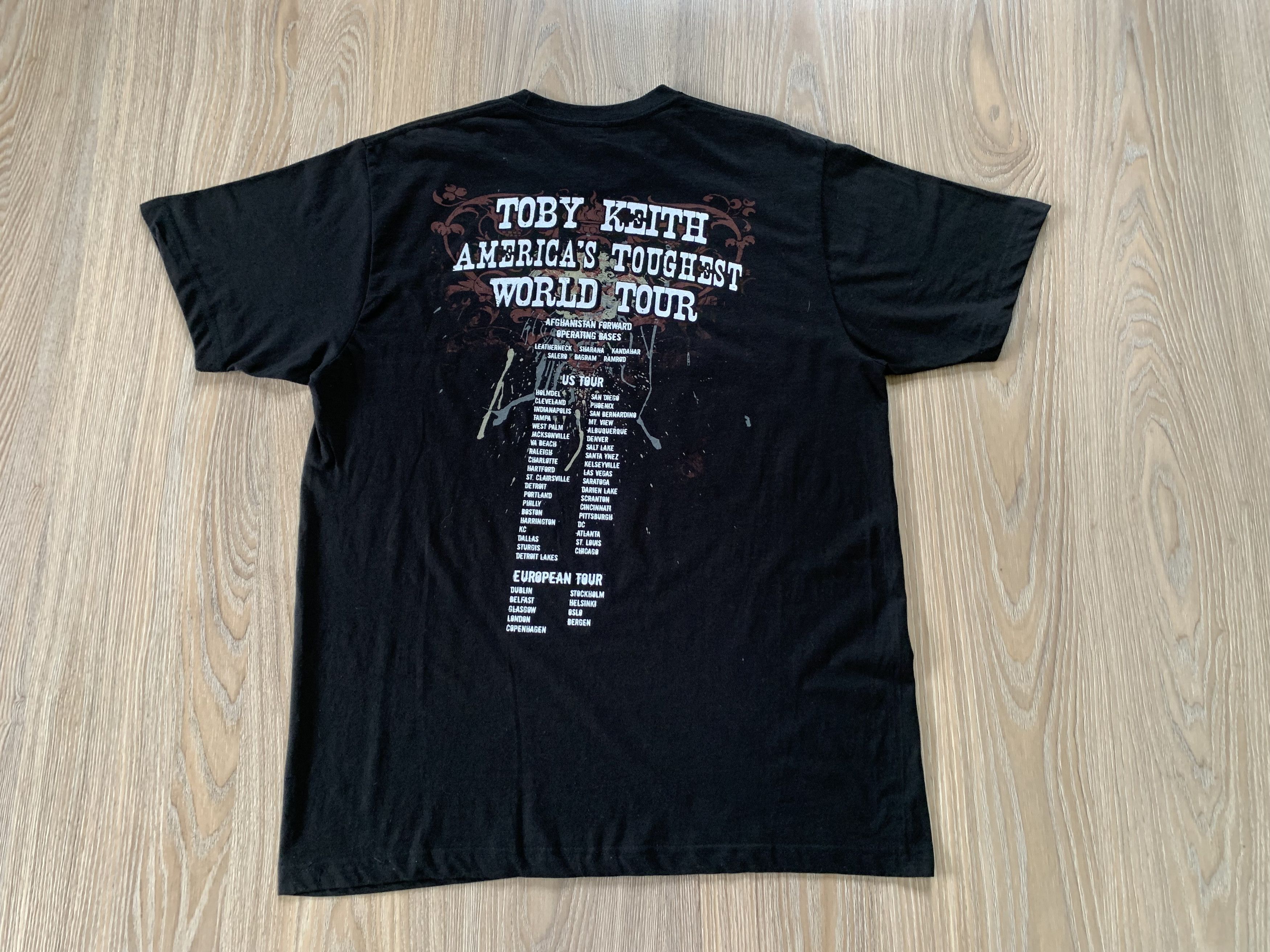 Band Tees Toby Keith Toughest Tour 2009 Cotton T Shirt Size US L / EU 52-54 / 3 - 3 Thumbnail