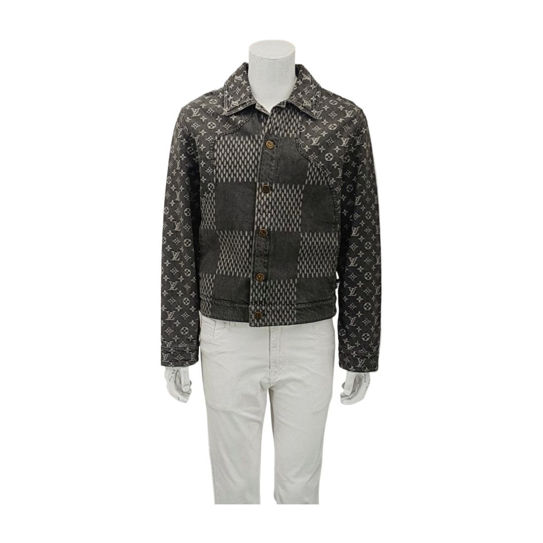 Louis Vuitton Louis Vuitton Monogram Giant Damier Denim Jacket 46 Size US S / EU 44-46 / 1 - 1 Thumbnail