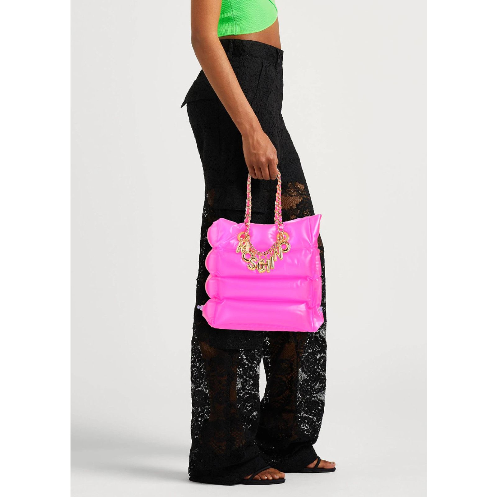 Moschino SS23 Moschino Couture Fuchsia Inflatable Pool PVC Tote Bag Size ONE SIZE - 2 Thumbnail