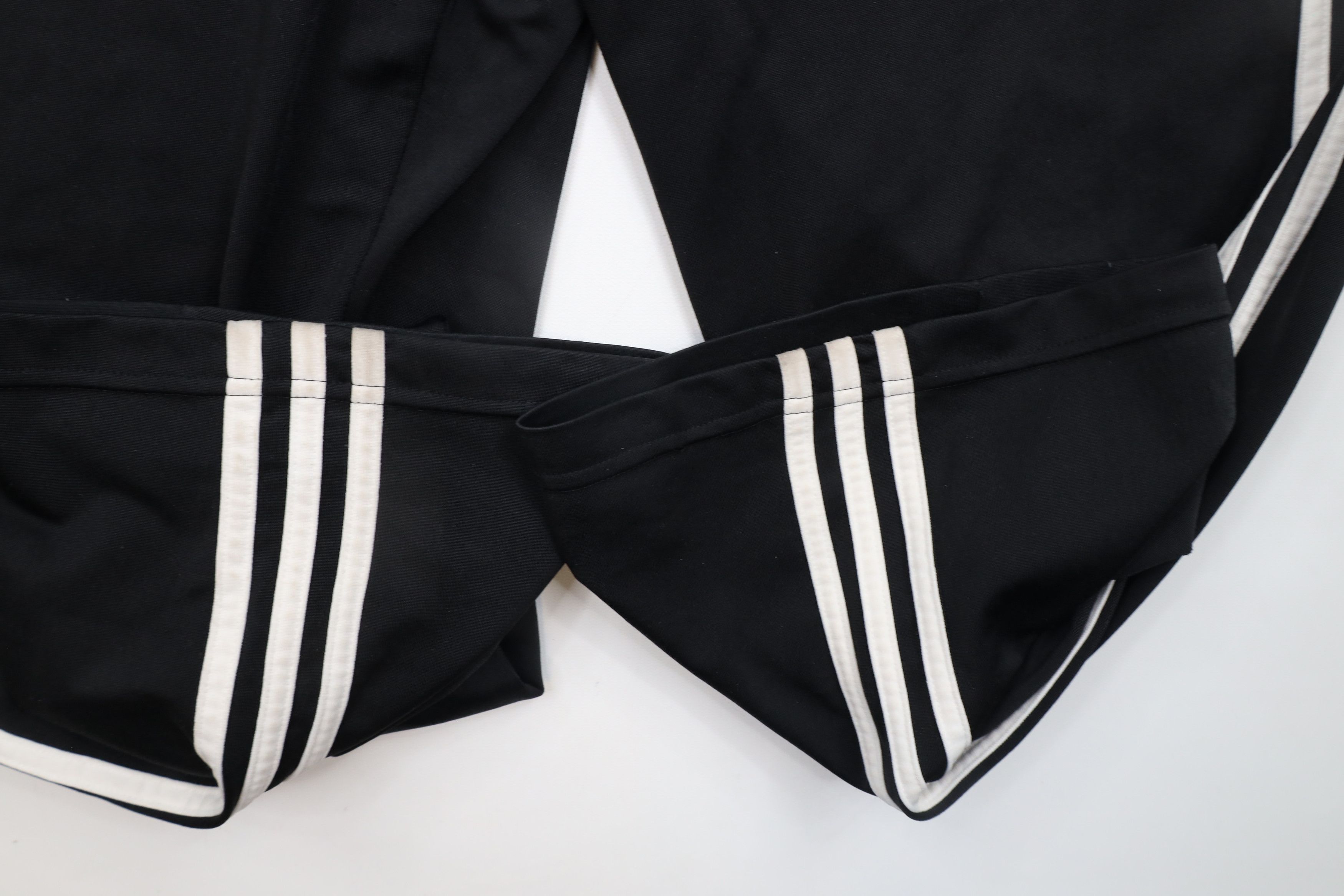 Adidas × Vintage Vintage Adidas Striped Wide Leg Sweatpants Pants Black Size US 34 / EU 50 - 8 Thumbnail