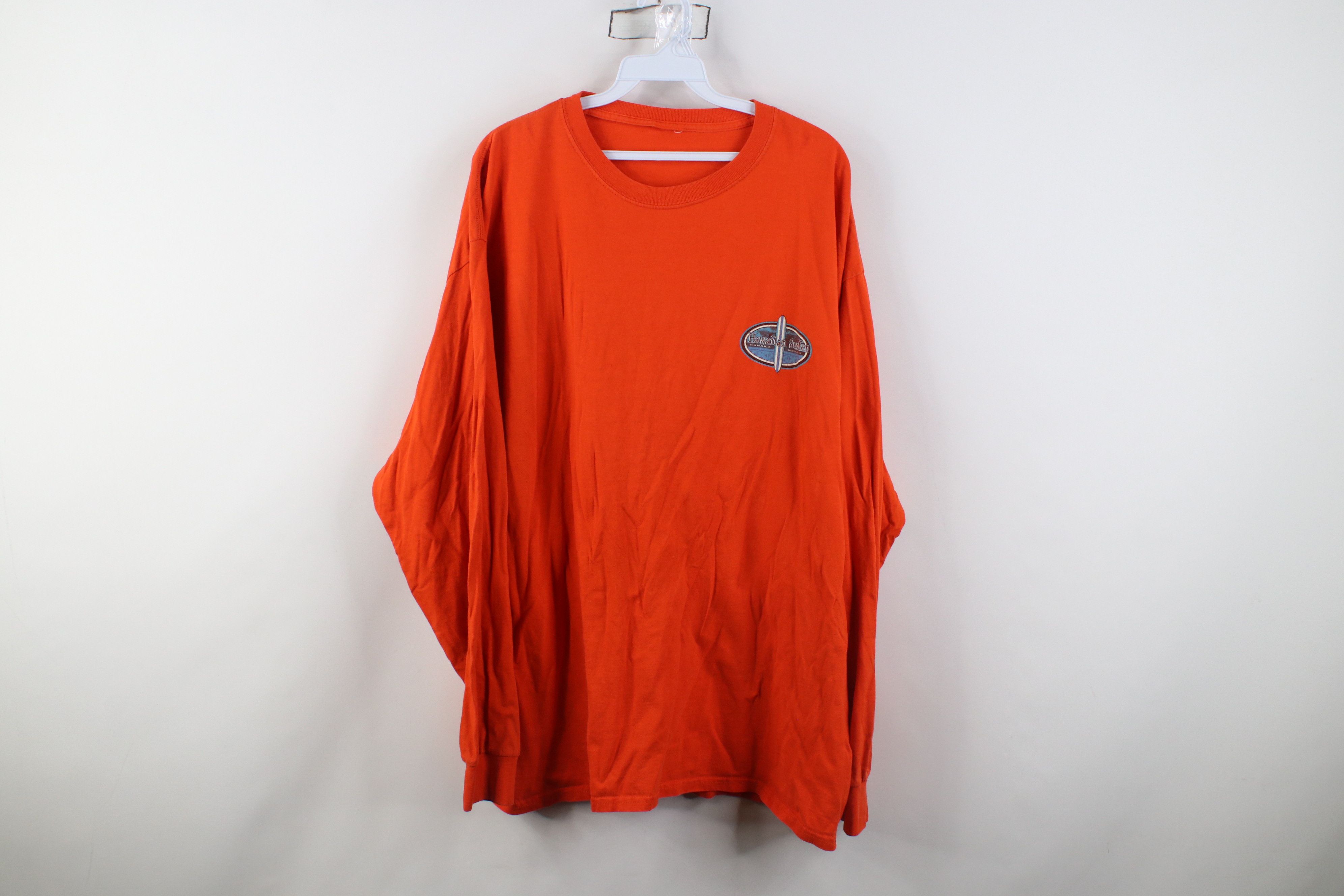 Vintage Vintage Y2K Streetwear Surfing Long Sleeve T-Shirt Orange Size US XXL / EU 58 / 5 - 1 Thumbnail