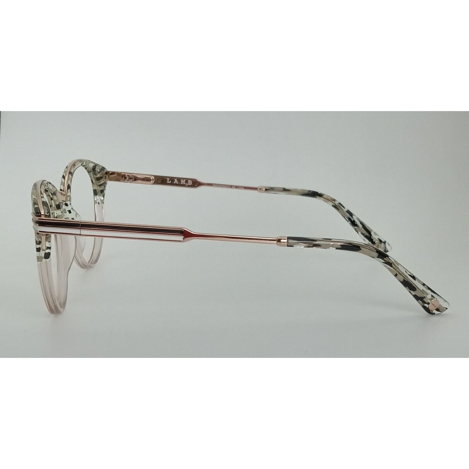 L.A.M.B. L.A.M.B. LA 087 B:45 BLACK ROSE GOLD EYEGLASSES FRAMES 50-21 Size ONE SIZE - 4 Thumbnail