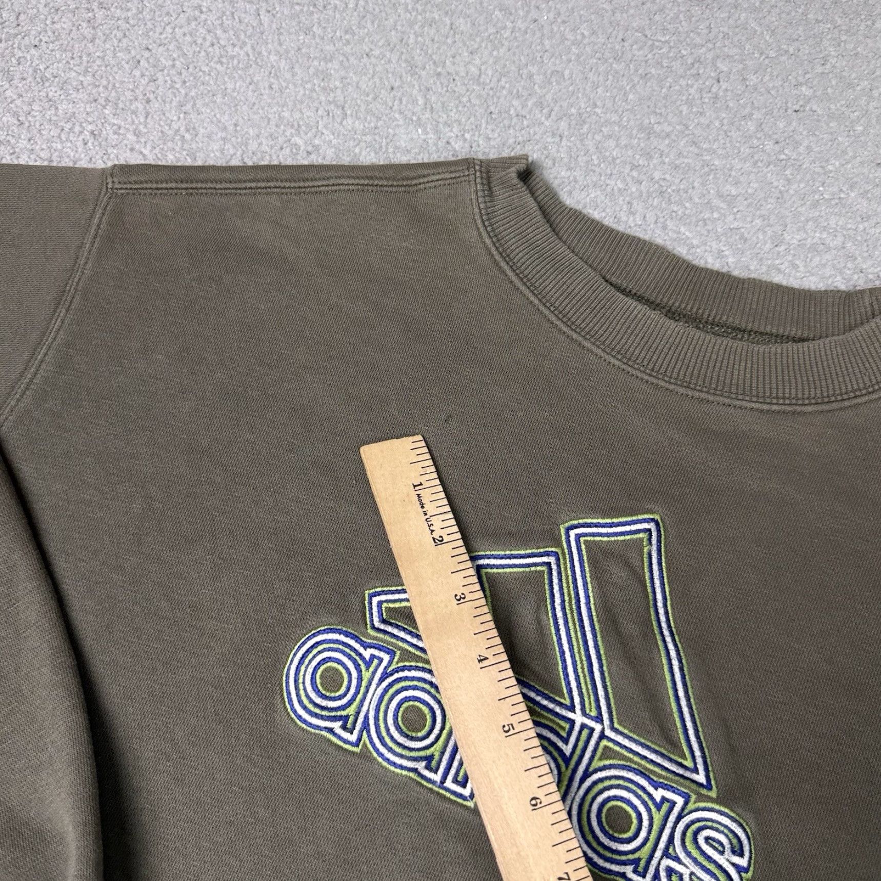 Adidas VINTAGE Adidas Sweatshirt Mens XL Gray Logo Pullover Distressed Y2K 90s Fleece Size US XL / EU 56 / 4 - 6 Thumbnail