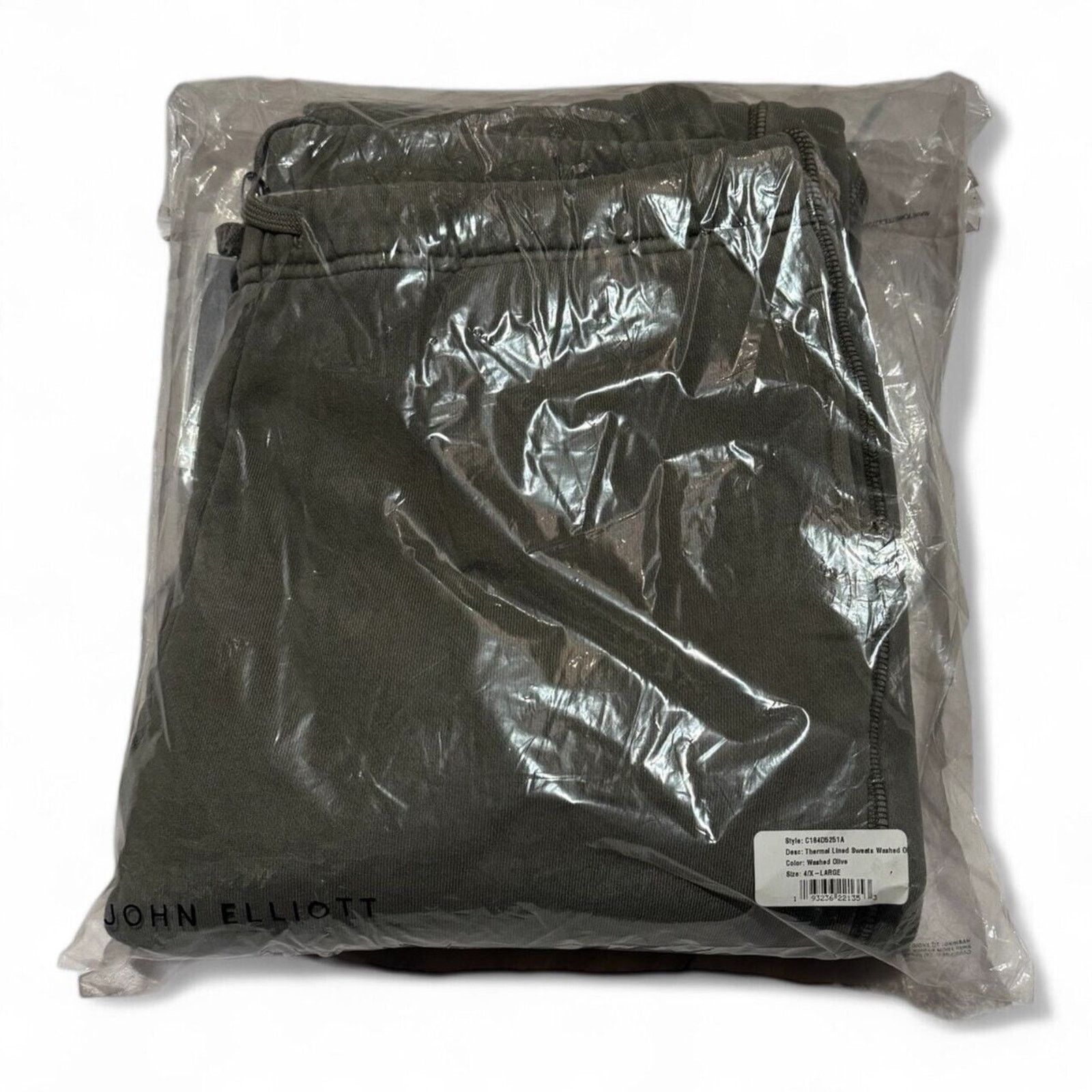 John Elliott John Elliott Thermal Lined Sweats Washed Olive Sz 4 / XL Size US 36 / EU 52 - 2 Thumbnail