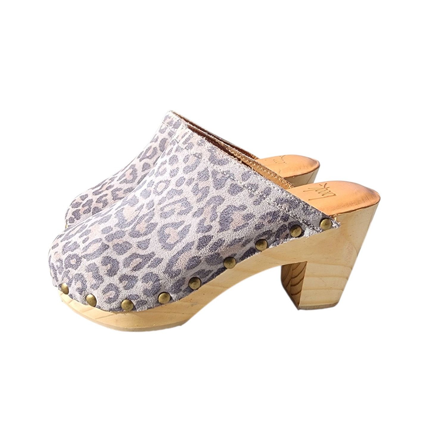 beek Beek Woodpecker Suede Handcrafted Leopard Clogs 6 Size US 6 / IT 36 - 7 Thumbnail