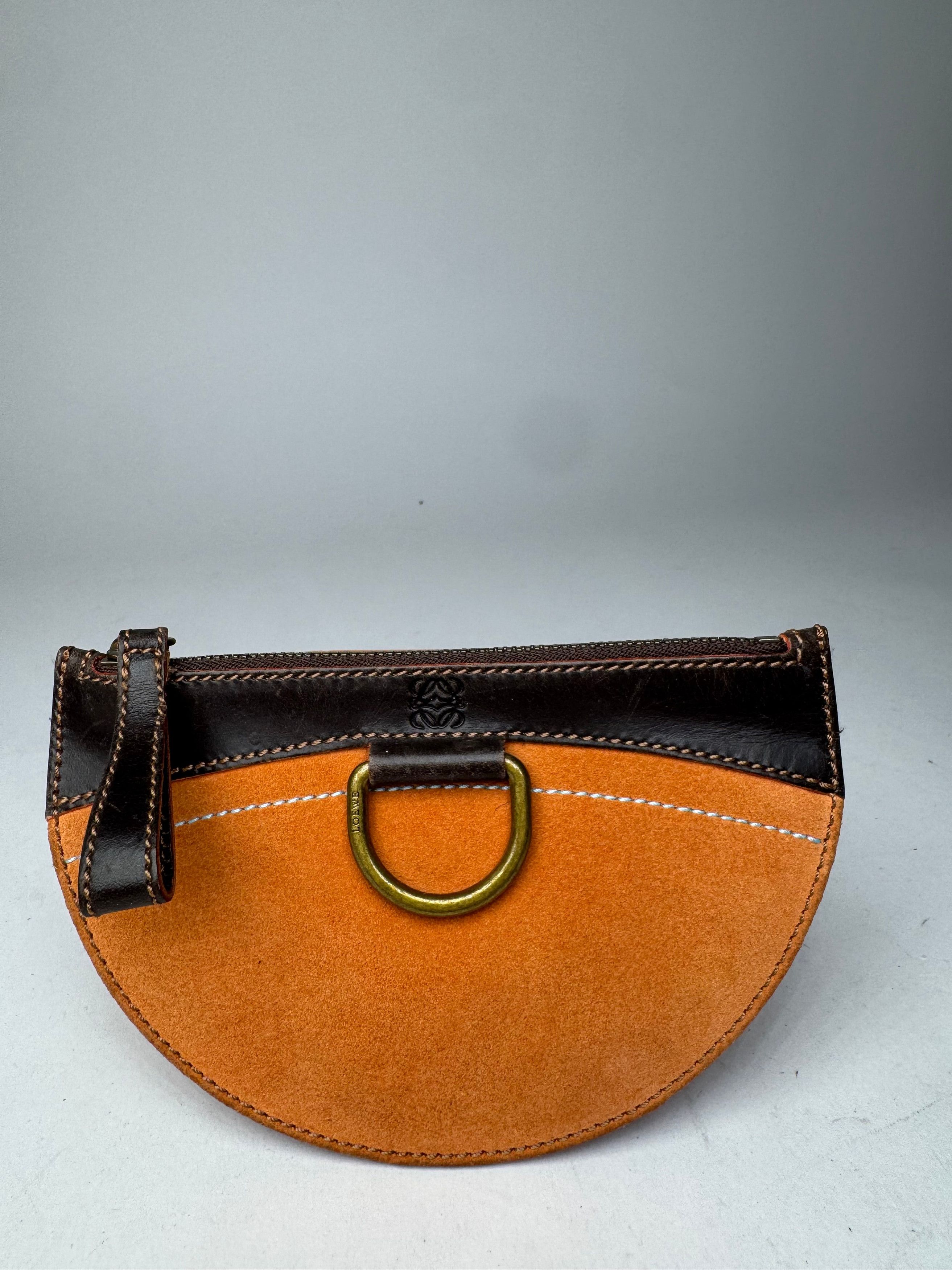 Loewe Vintage Madrid Leather / Suede Card Holder / Clutch Brown or Size ONE SIZE - 1 Thumbnail