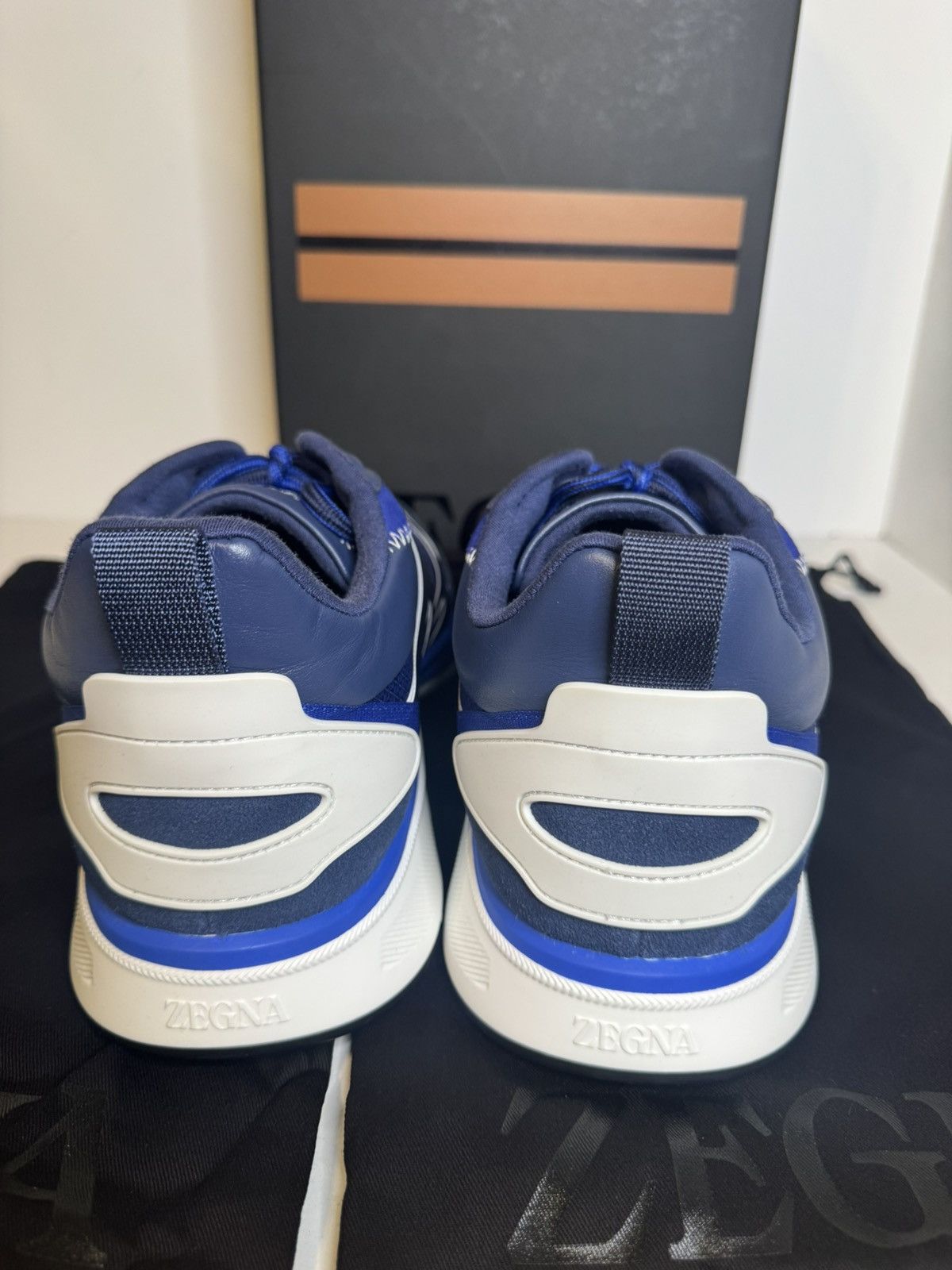 Ermenegildo Zegna Zegna UTE Trainer Sneakers Navy Size 13 US New W/ Box Size US 13 / EU 46 - 5 Thumbnail