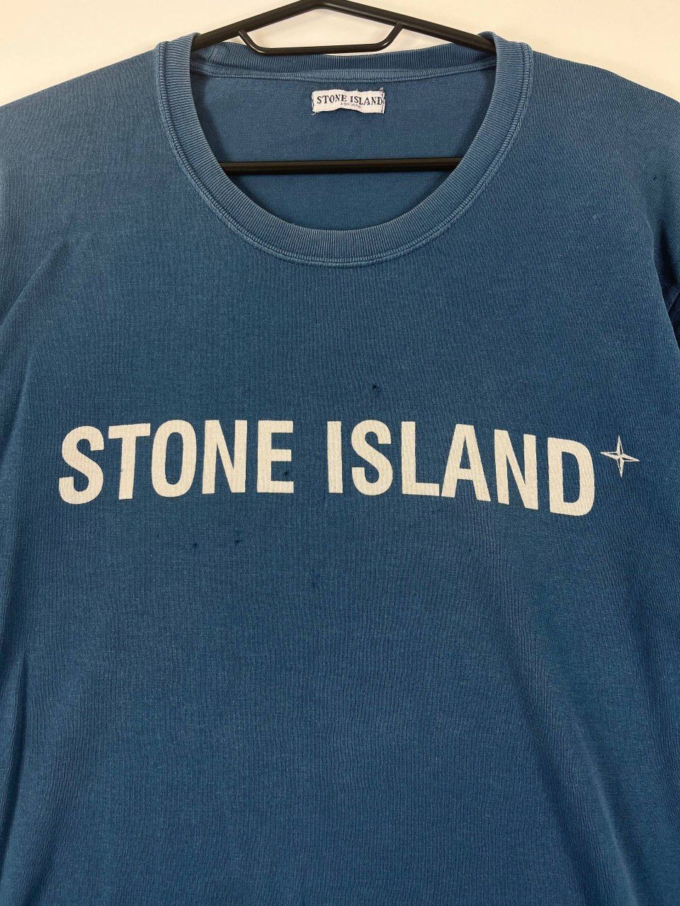 Stone Island Stone Island Logo T-Shirt Blue Made in Italy Mens Size L Size US L / EU 52-54 / 3 - 2 Thumbnail