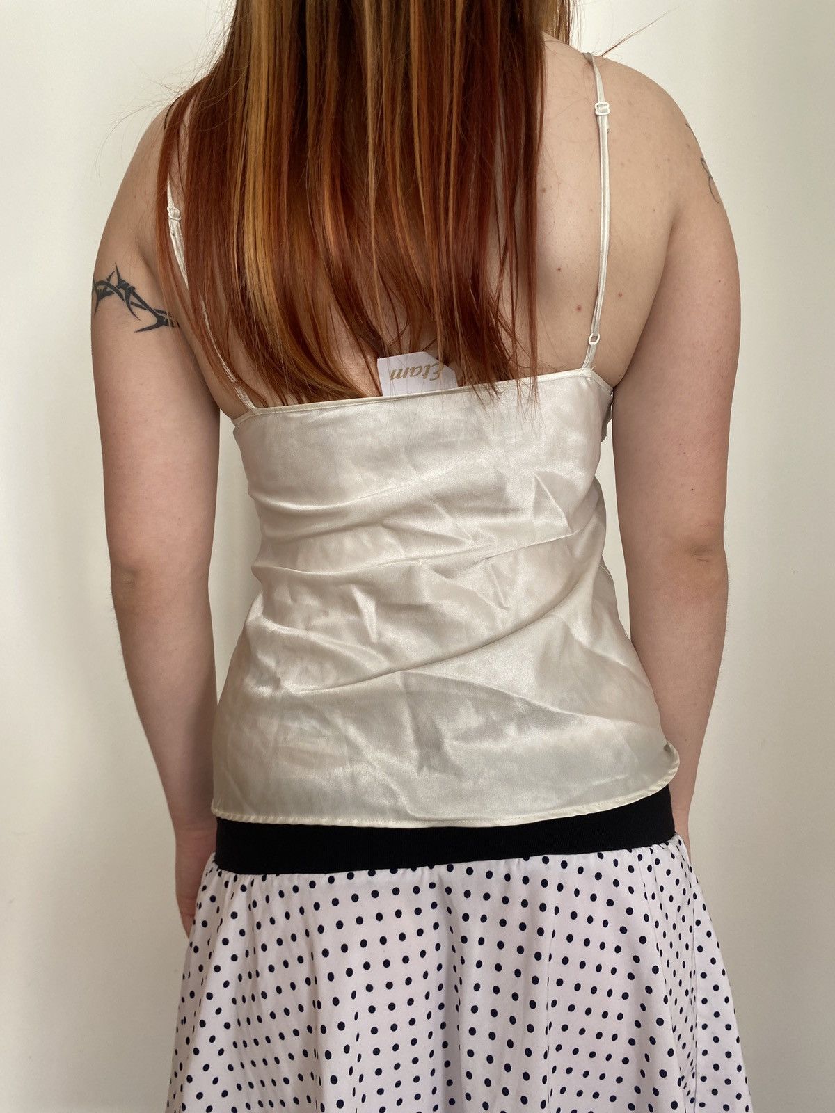 Vintage Vintage satin creamy white top Size S / US 4 / IT 40 - 3 Thumbnail