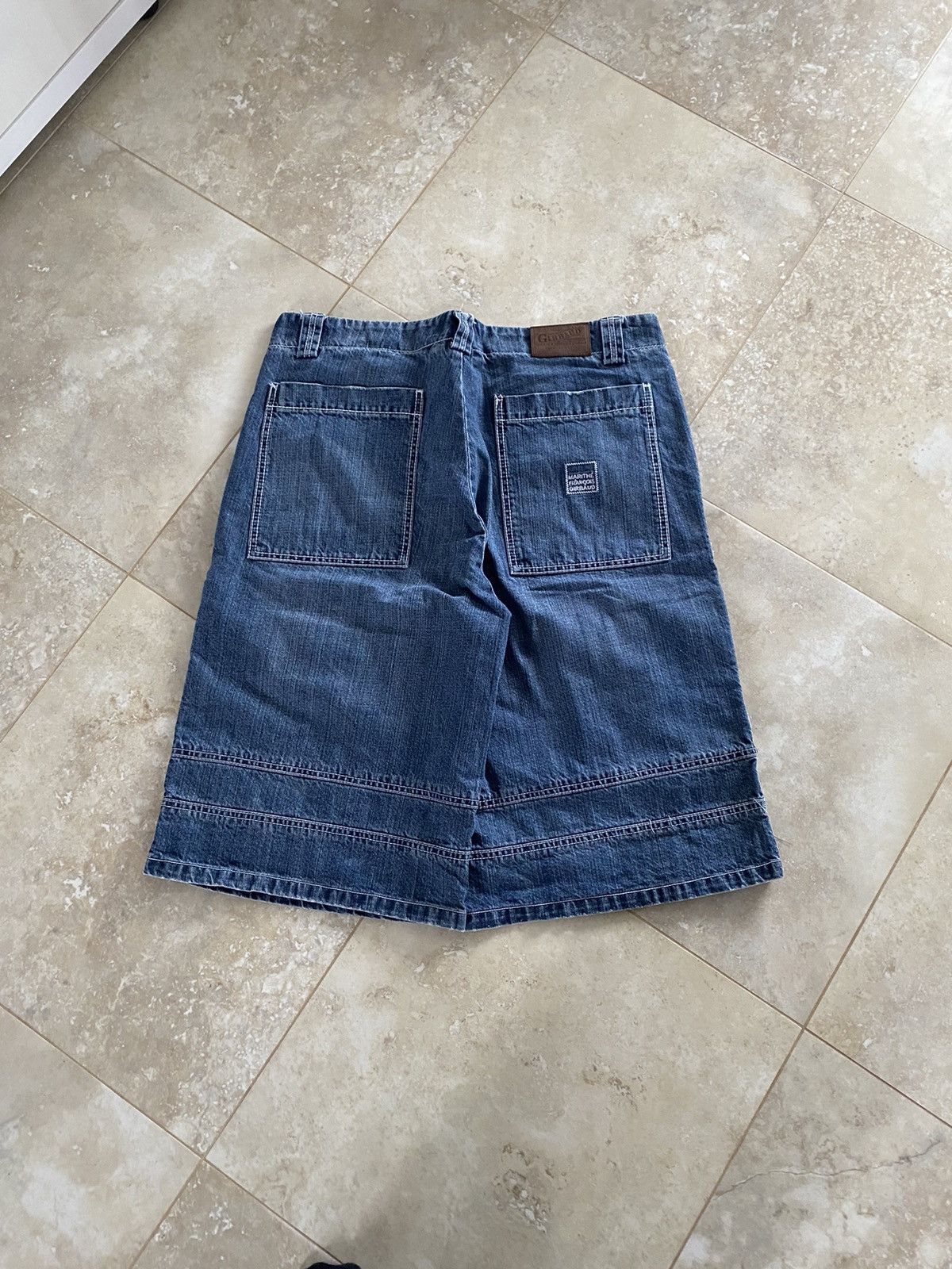 Marithe + Francois Girbaud Vintage Crazy Denim Marithe Francois Girbaud Baggy Shorts Size US 38 / EU 54 - 11 Thumbnail