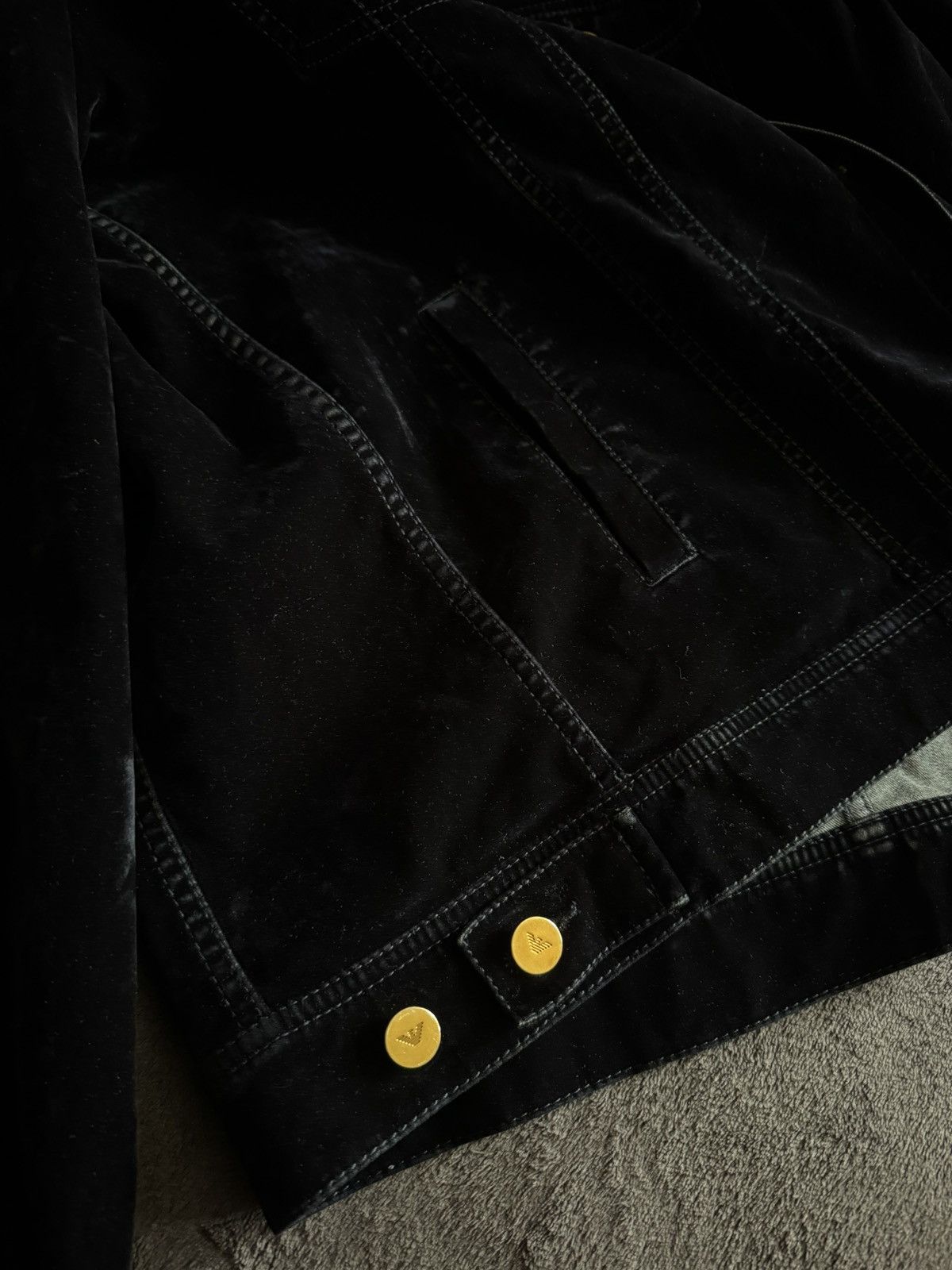 Emporio Armani Emporio Armani Rare velour men's jacket Size US L / EU 52-54 / 3 - 9 Thumbnail