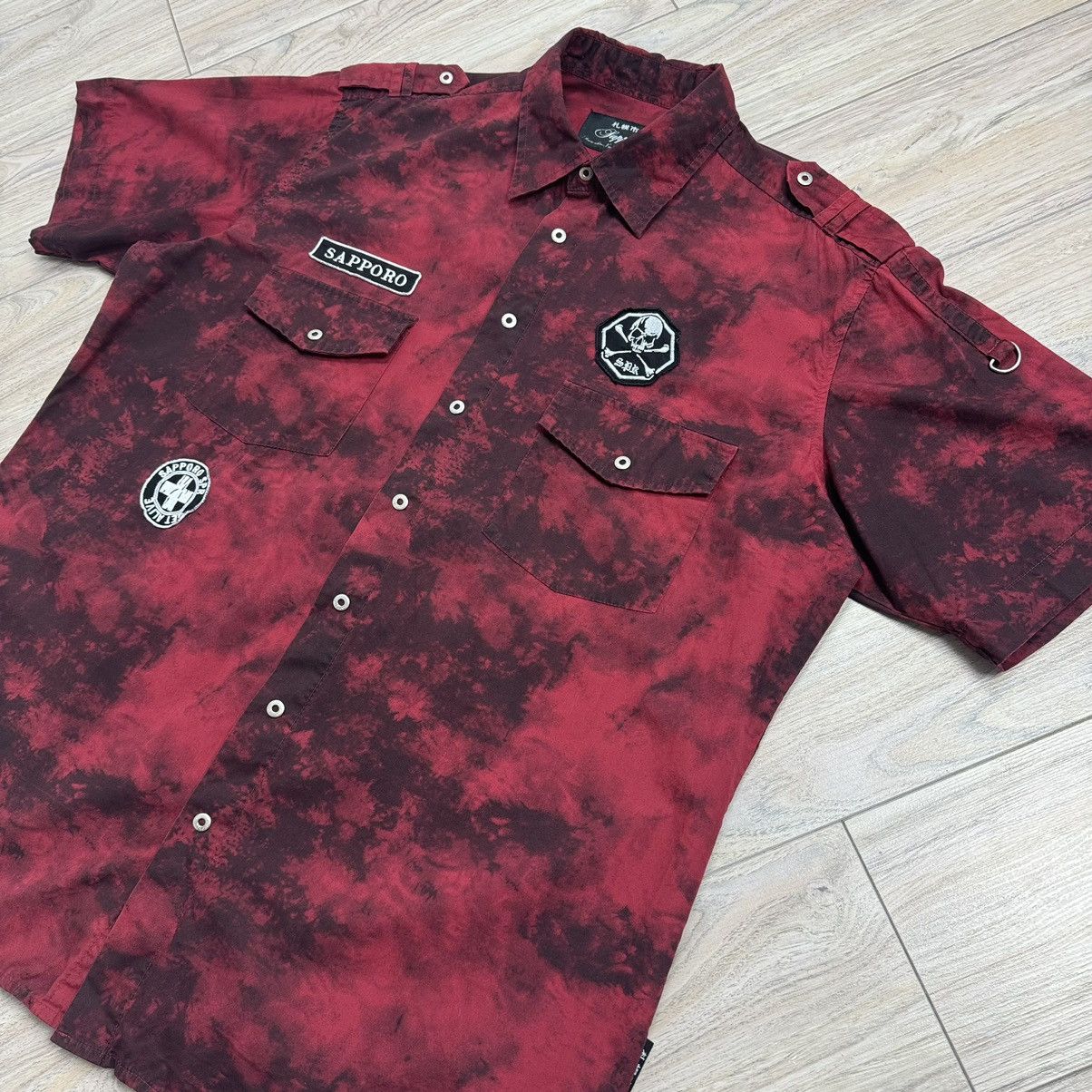 Affliction Vintage Japanese Affliction Style Skull Acid Wash Shirt Size US XL / EU 56 / 4 - 3 Thumbnail