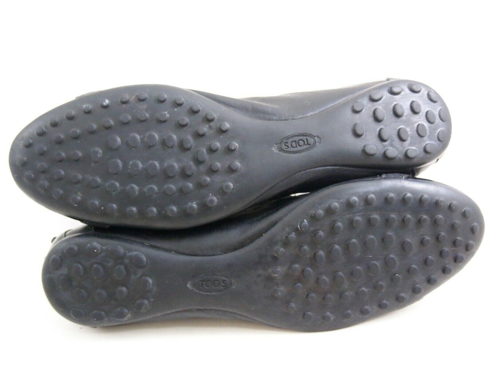 Tod's Tods Flats Black Leather Metal Penny Strap EU36 US 6 Size US 6 / IT 36 - 10 Thumbnail