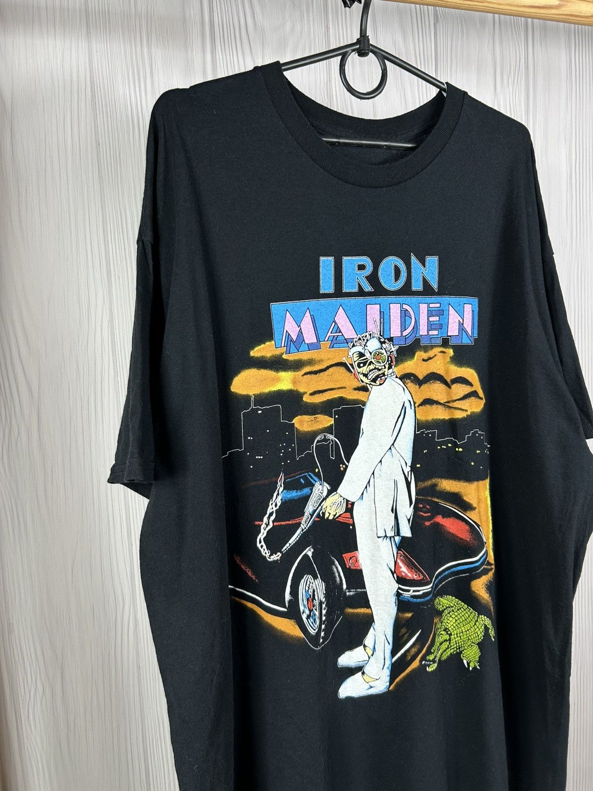 Band Tees Vintage Style Iron Maiden Vice is Nice Band T-Shirt Size L Size US L / EU 52-54 / 3 - 3 Thumbnail