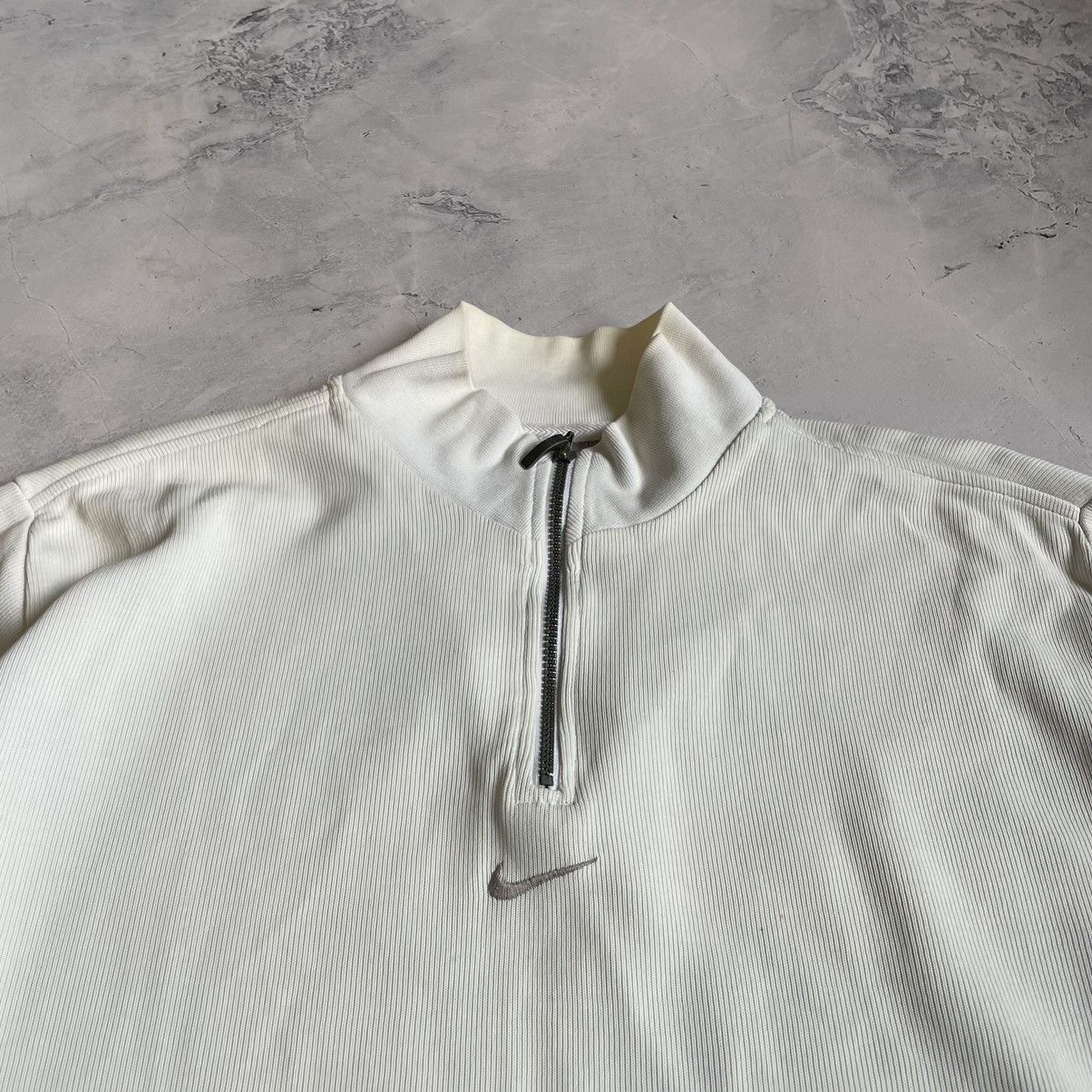 Nike × Vintage Nike Vintage Crew Neck 1/4 Zip Light Jacket Size L / US 10 / IT 46 - 3 Thumbnail