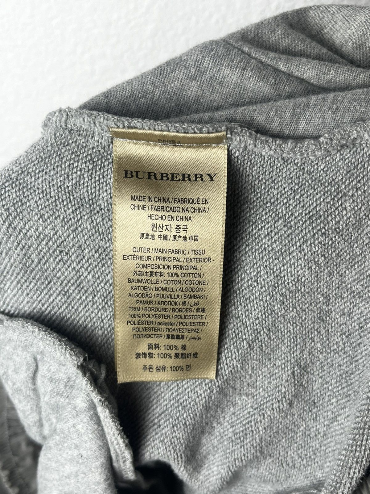 Burberry Burberry Coledon Lounge Sweatpants Size L Gray Graffiti Size US 36 / EU 52 - 6 Thumbnail