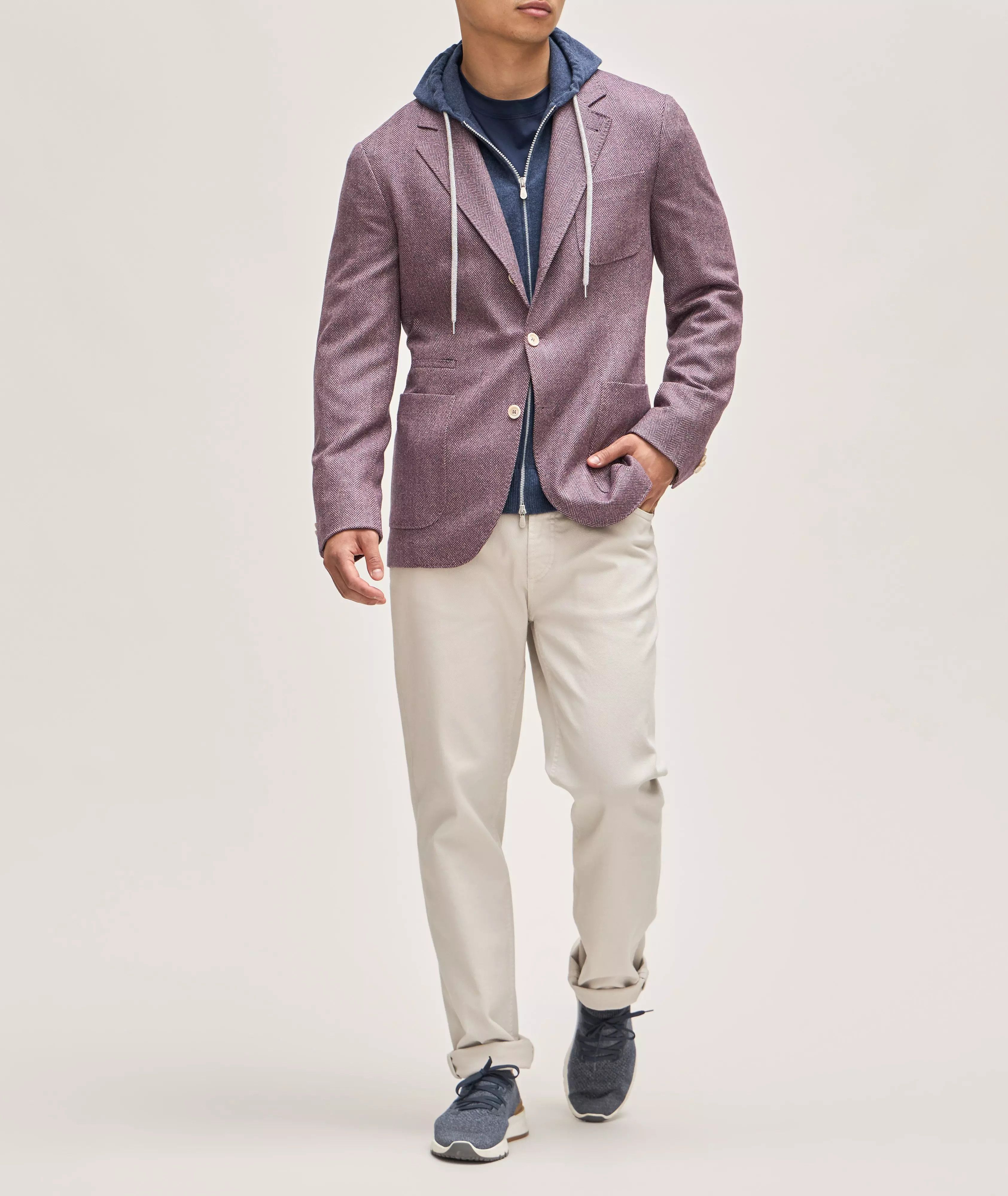 Brunello Cucinelli o1w1db10125 Full-Zip Cashmere Zip Cardigan in Blue Size US S / EU 44-46 / 1 - 6 Thumbnail