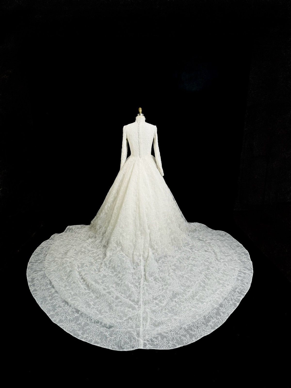 Other Preloved US 2 Anna Augusta Embroidered Lace Wedding Gown Size XS / US 0-2 / IT 36-38 - 10 Thumbnail