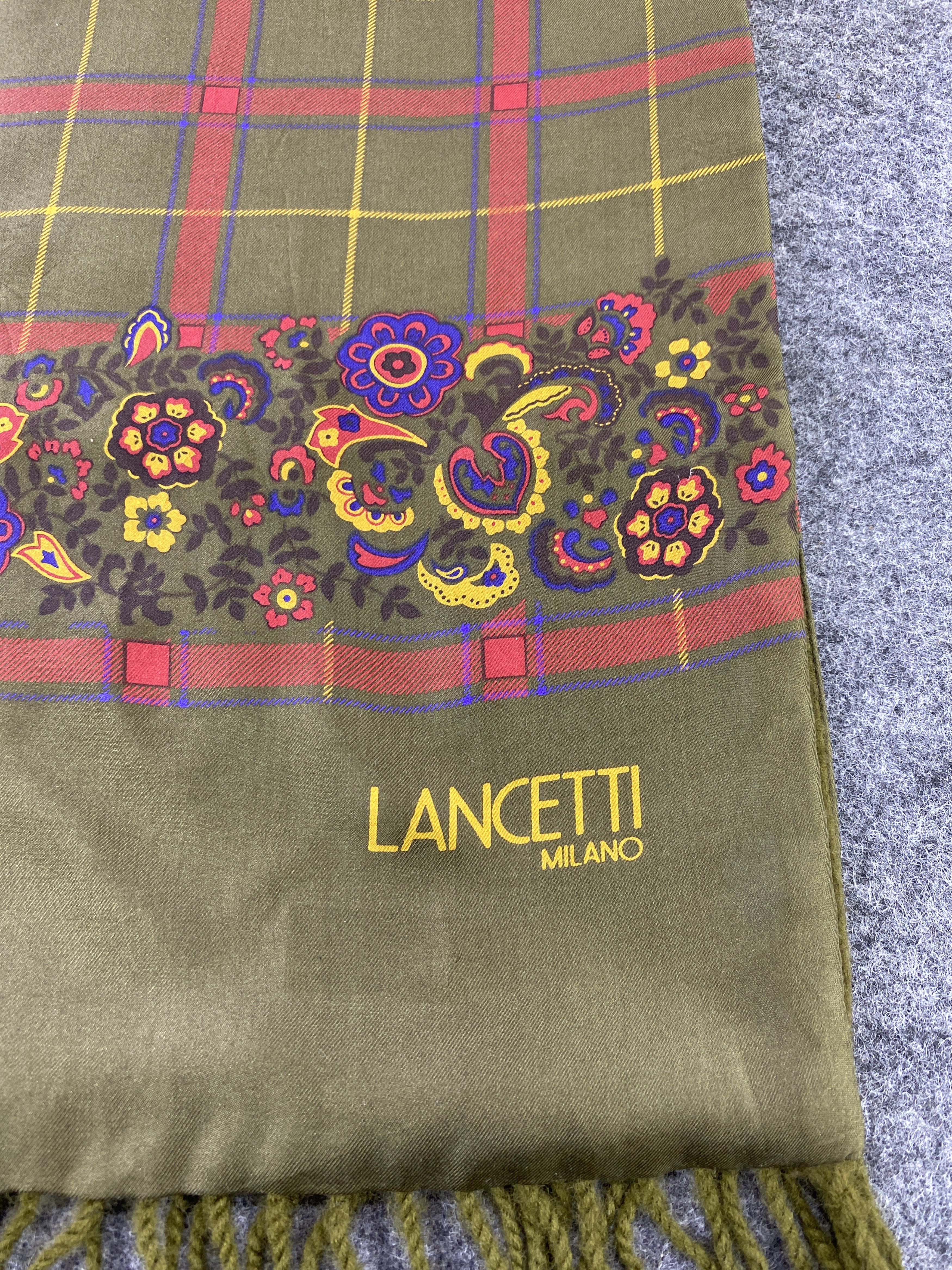 Designer Lancetti Milano Silk Scarf / Muffler / Neckwear -T512 Size ONE SIZE - 5 Thumbnail