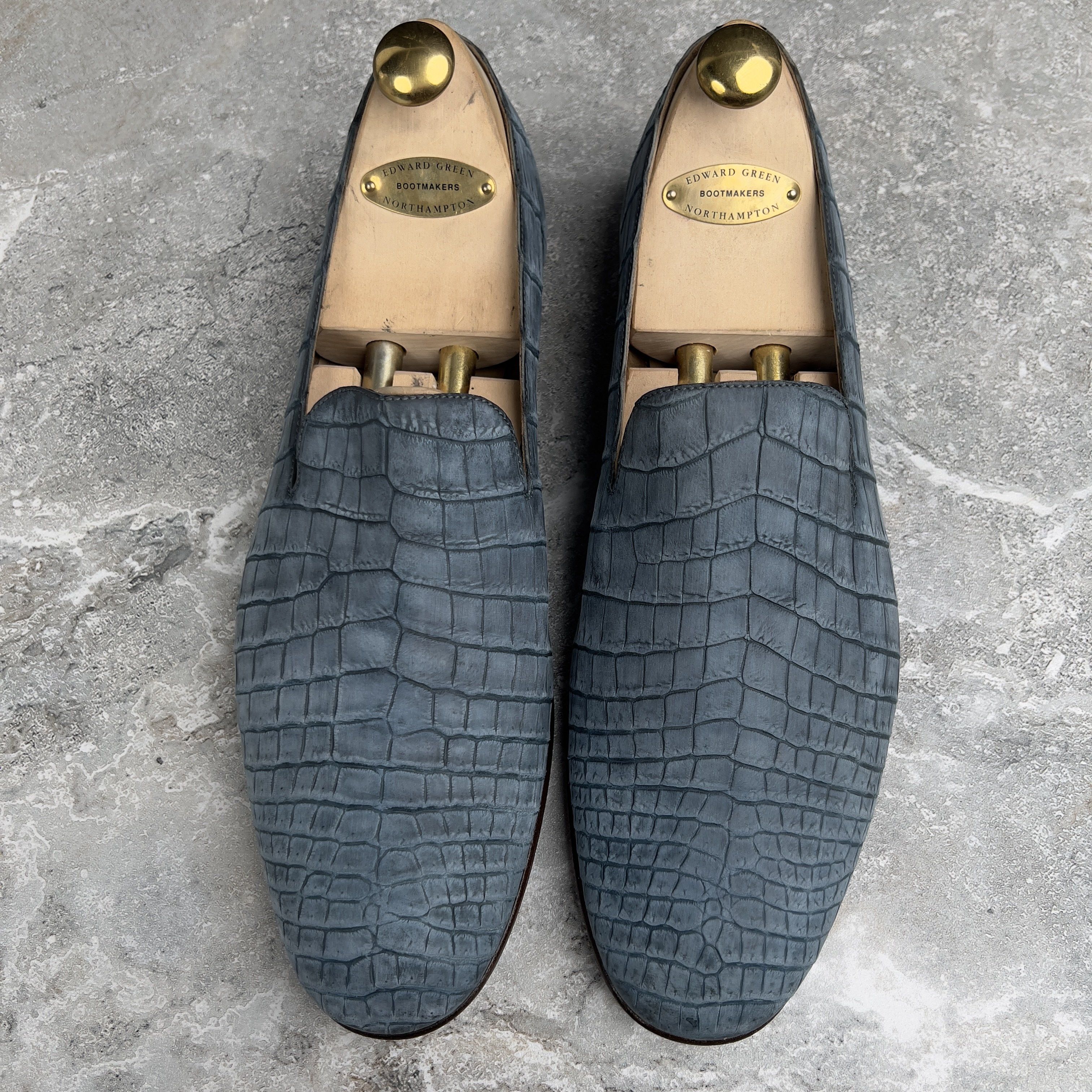 Hermes Loafers Dress Shoes Crocodile Alligator Skin Leather Size US 11 / EU 44 - 2 Thumbnail