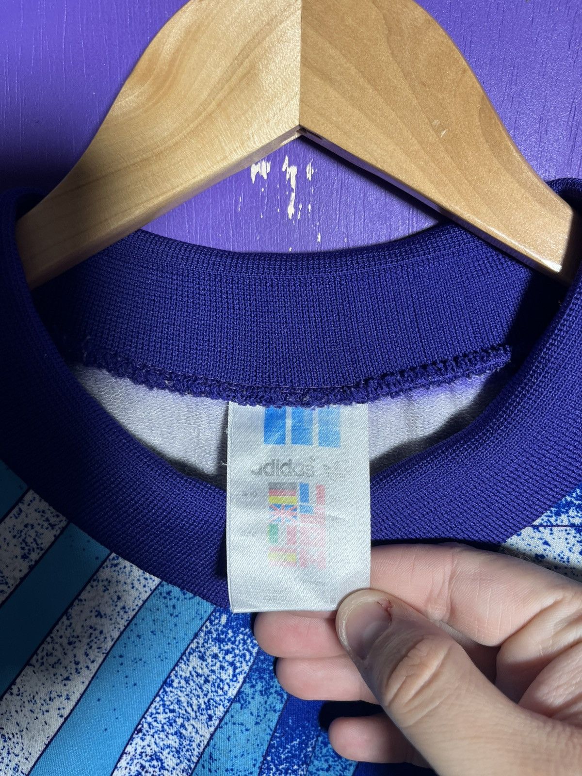 Adidas × Vintage Vintage 90s Adidas spiral goalie jersey Size US XL / EU 56 / 4 - 4 Thumbnail