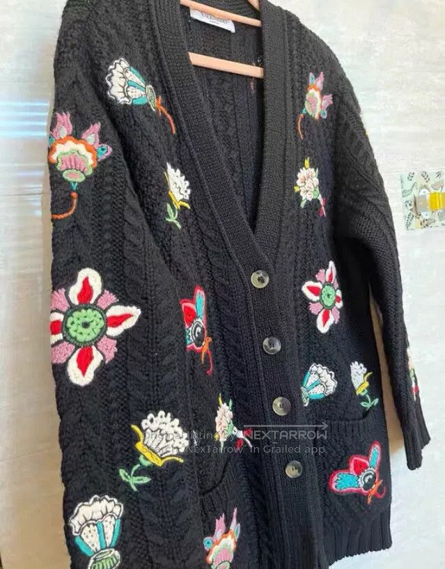 Valentino Valentino Heavy embroidered wool coat Size S / US 4 / IT 40 - 2 Thumbnail