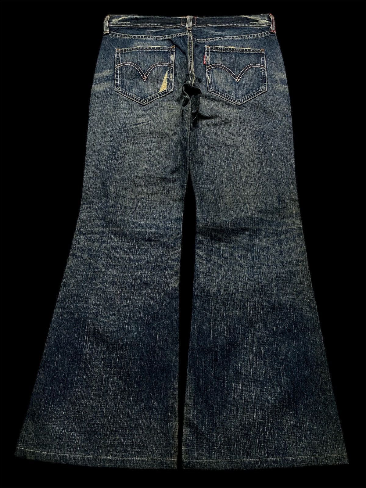 Levi's 💥Flare💥Vintage 90-00s Levi’s Ripped Distress Mudwash Jean Size US 30 / EU 46 - 2 Thumbnail