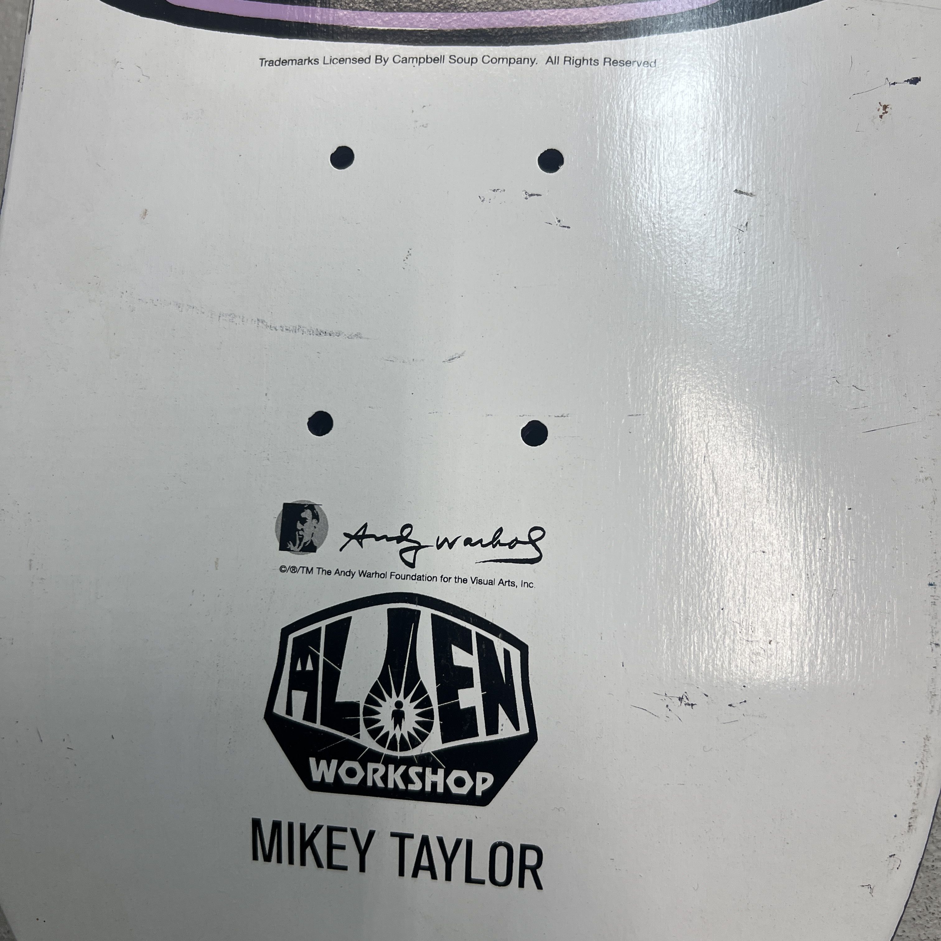 Alien Workshop Alien Workshop Andy Warhol Campbell Soup Skateboard Size ONE SIZE - 5 Thumbnail