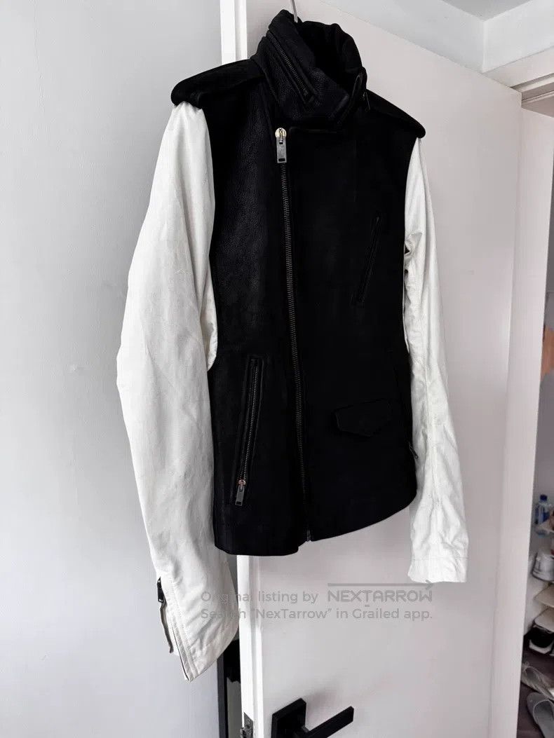 Rick Owens Rick Owens Patchwork sleeved leather jacket Size US S / EU 44-46 / 1 - 2 Thumbnail