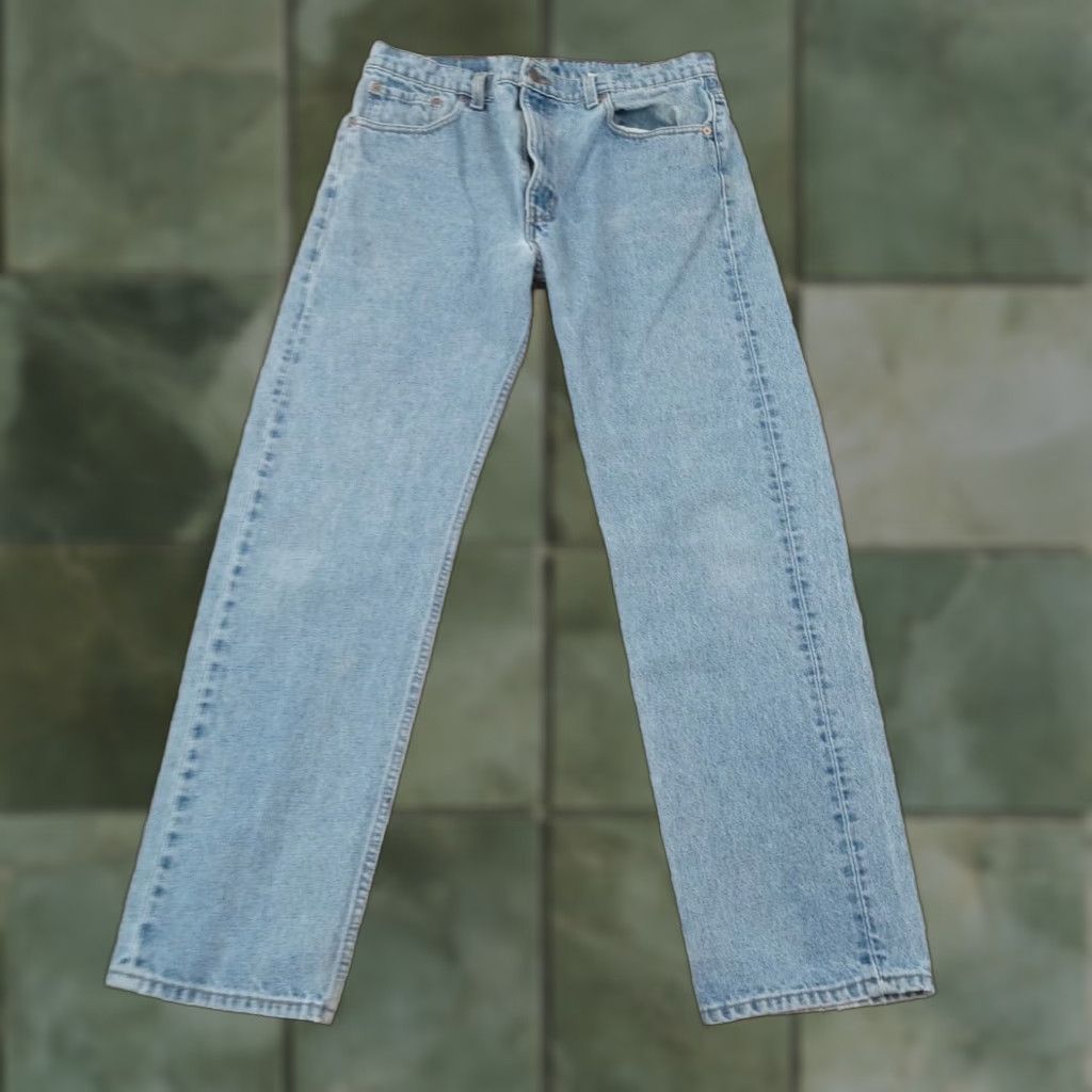 Levi's Levi's 505 Jeans Mens 34x29 Blue Straight Leg Regular Fit Cotton Size US 36 / EU 52 - 1 Thumbnail