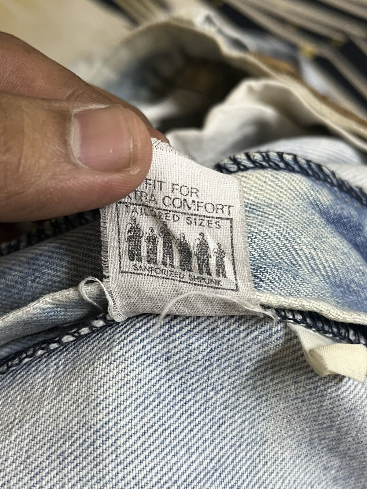 Lee Vintage Lee Wide Leg Faded Acid Wash Denim Size US 28 / EU 44 - 12 Thumbnail