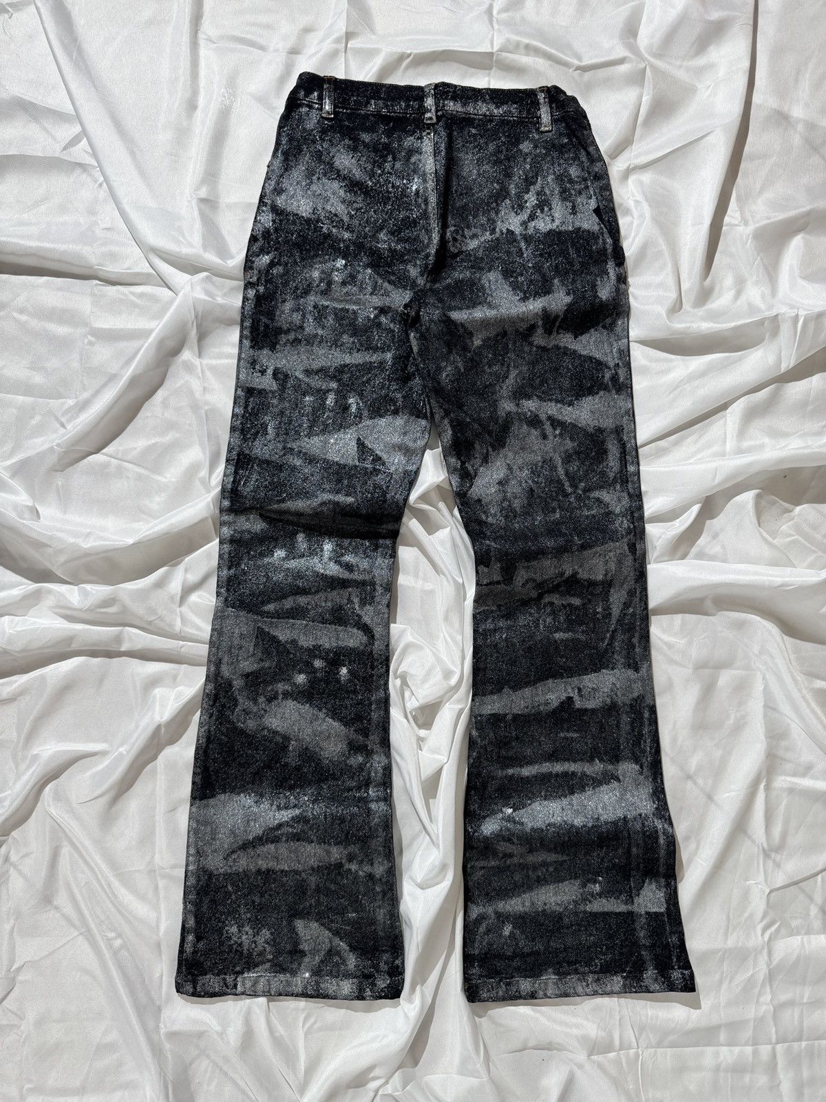 Hysteric Glamour Avant Garde Vintage Slim Fit Washed Flared Jeans Size 25" / US 0 / IT 36 - 7 Thumbnail